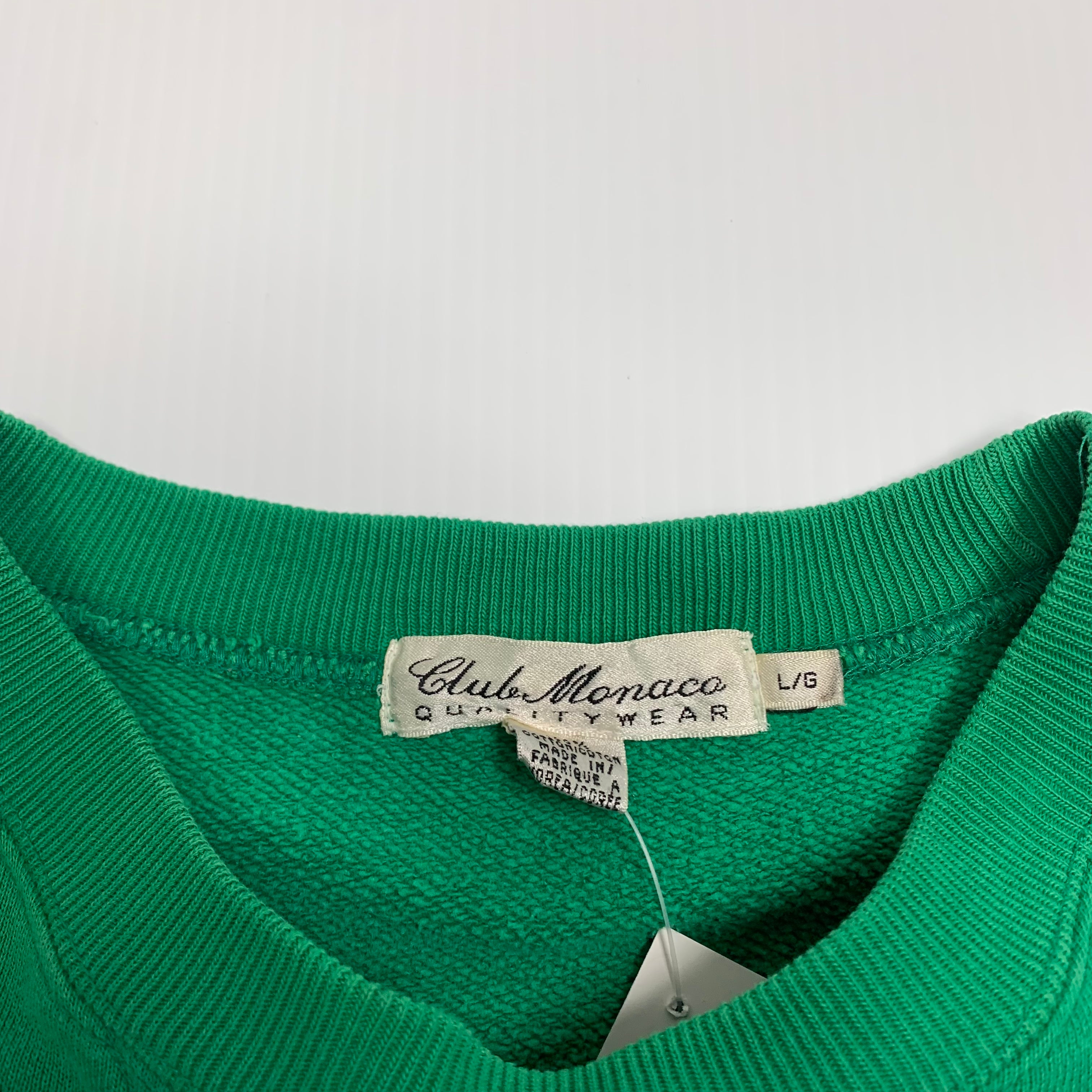 90s Green Club Monaco Crewneck L
