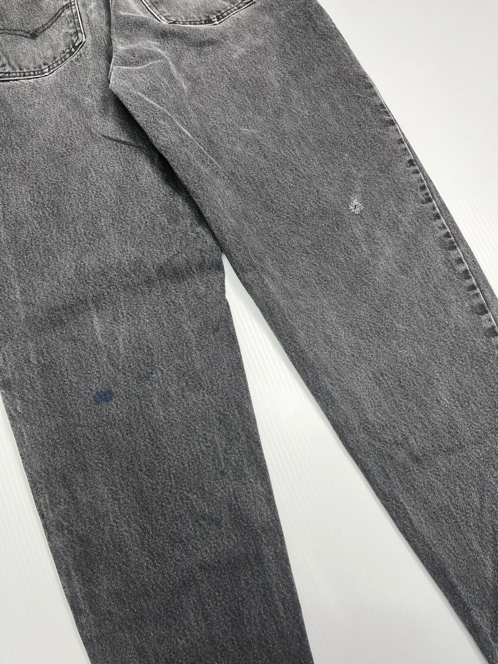 Vintage Levi's 550 Orange Tab Black Denim 35