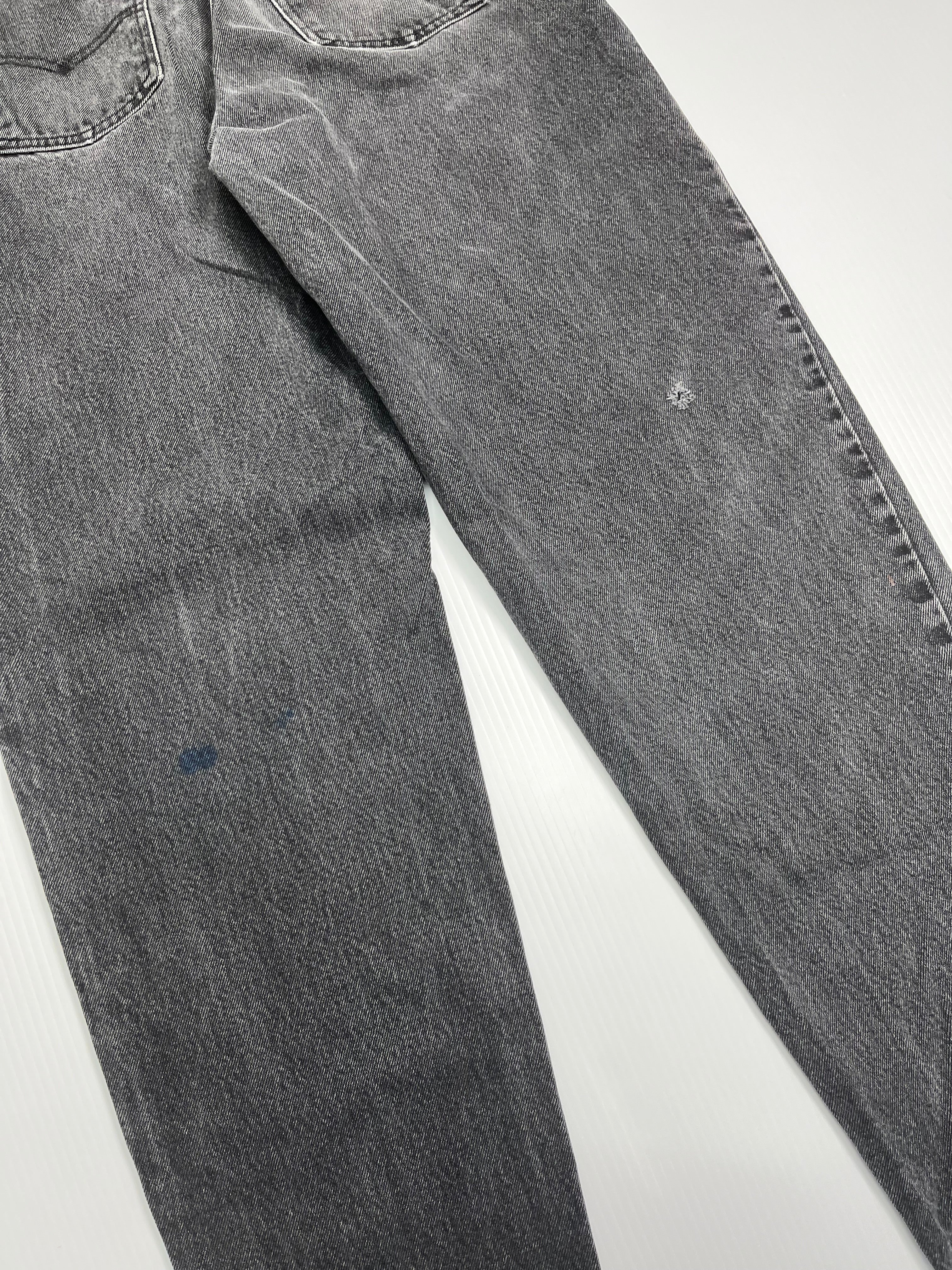 Vintage Levi's 550 Orange Tab Black Denim 35