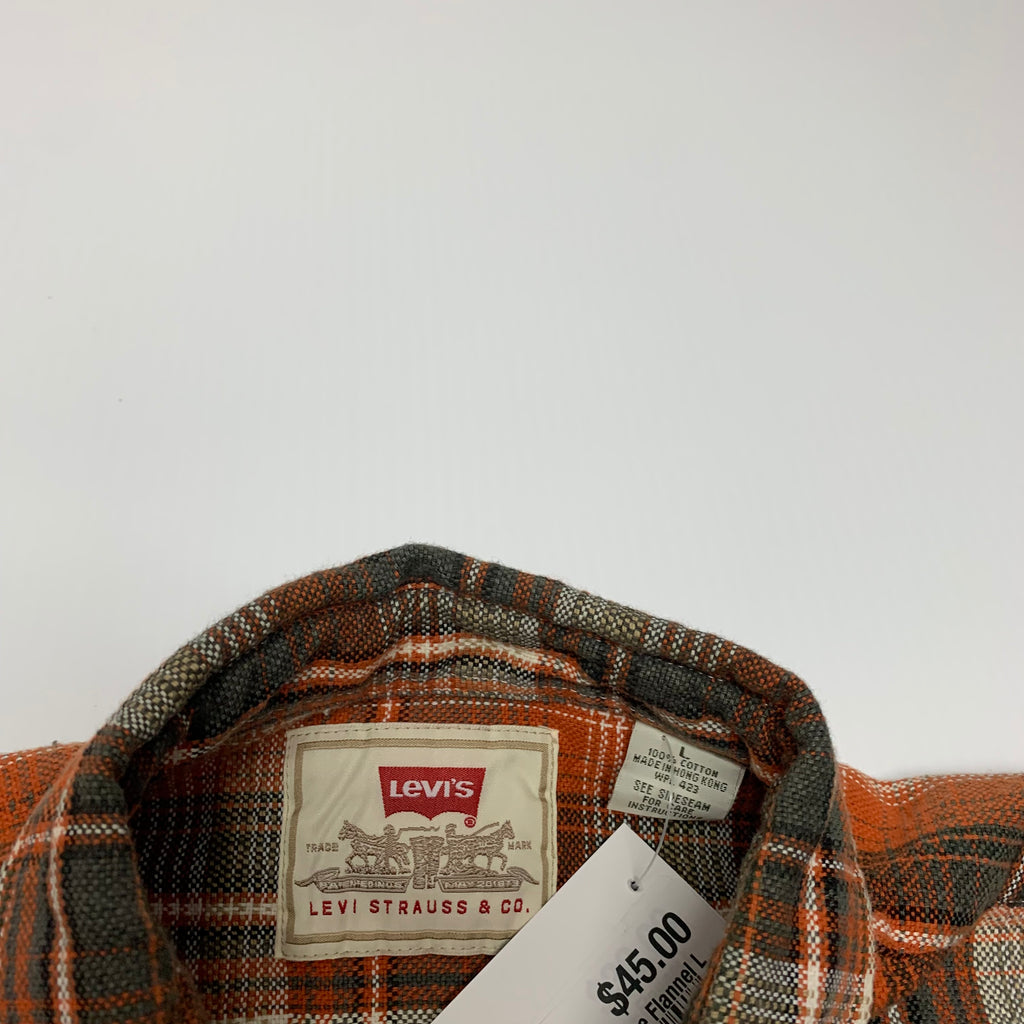 Levi’s Orange Flannel L