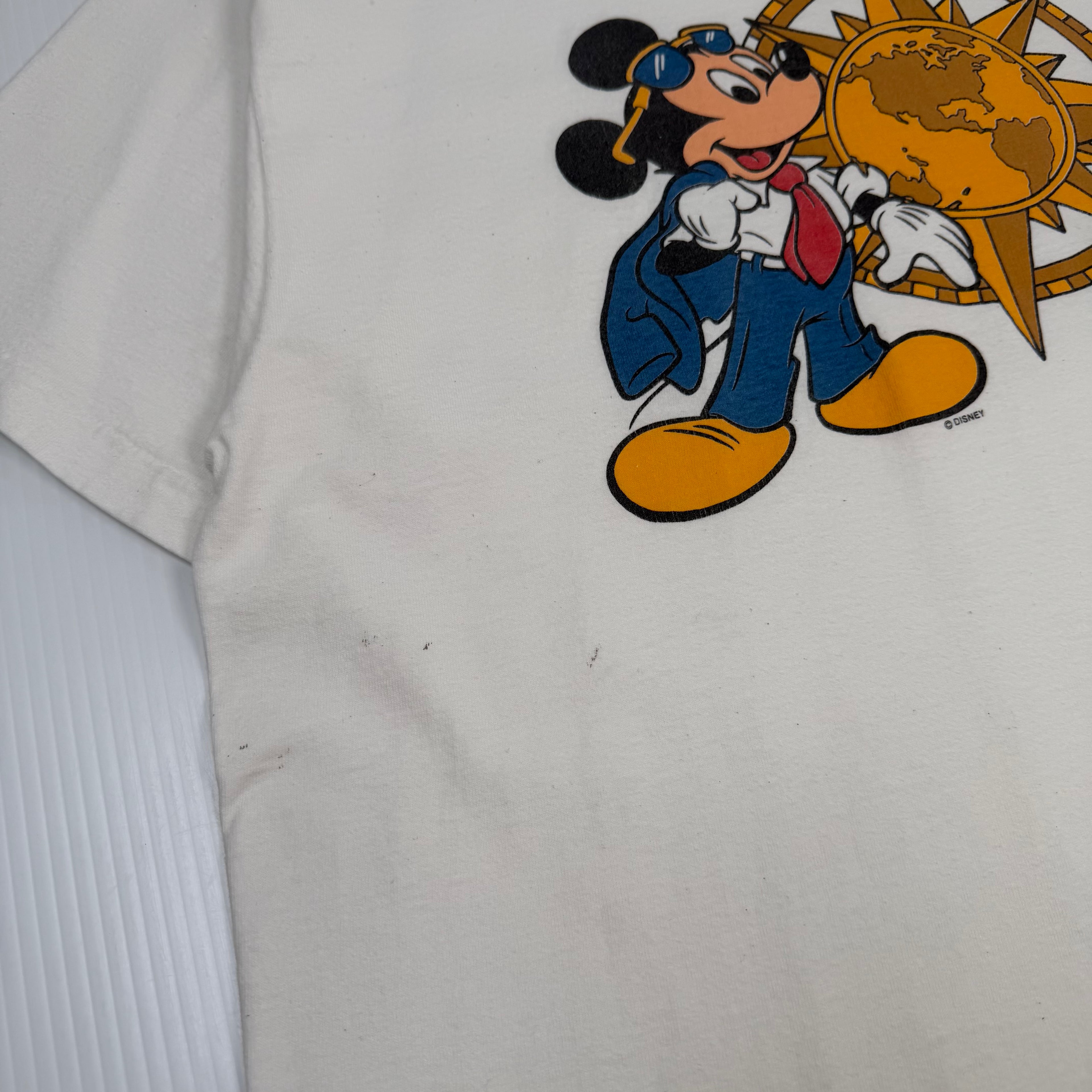 Vintage Disney Mickey Mouse Compass Graphic Tee XL