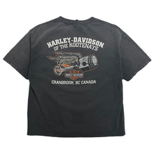 Load image into Gallery viewer, Harley Davidson Cranbrook BC Cropped Faded Graphic Tee L
