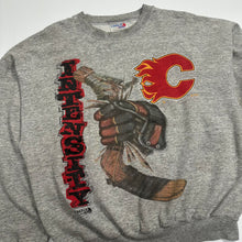 Load image into Gallery viewer, 90s Calgary Flames Intensity NHL Crewneck L
