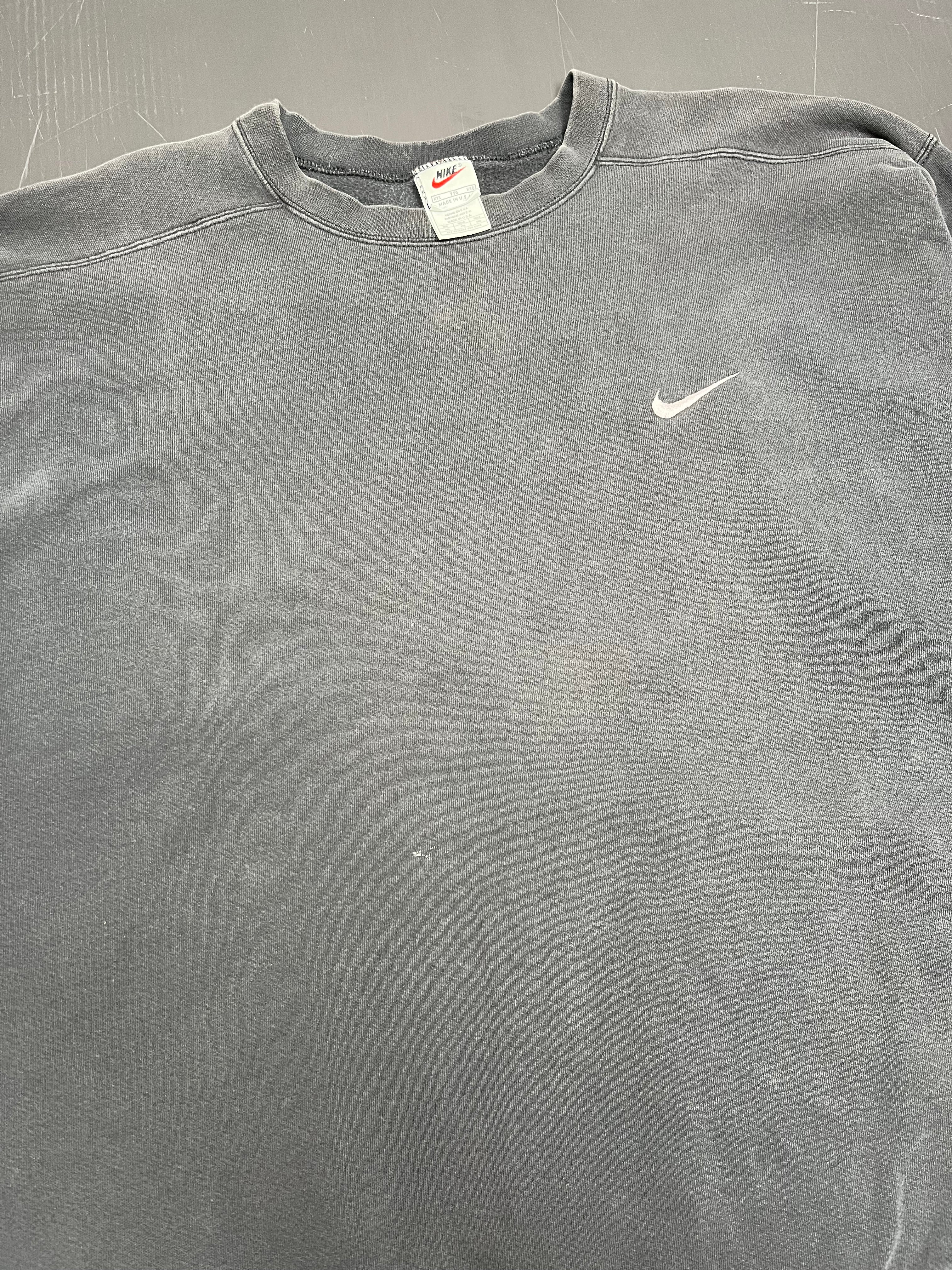 90s Nike Black Swoosh Crewneck 2XL
