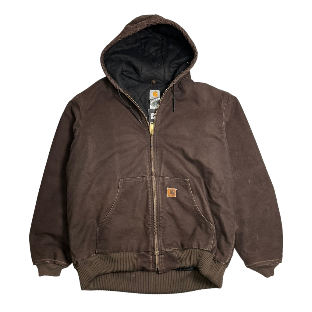 Vintage Carhartt Brown Hooded Jacket XL