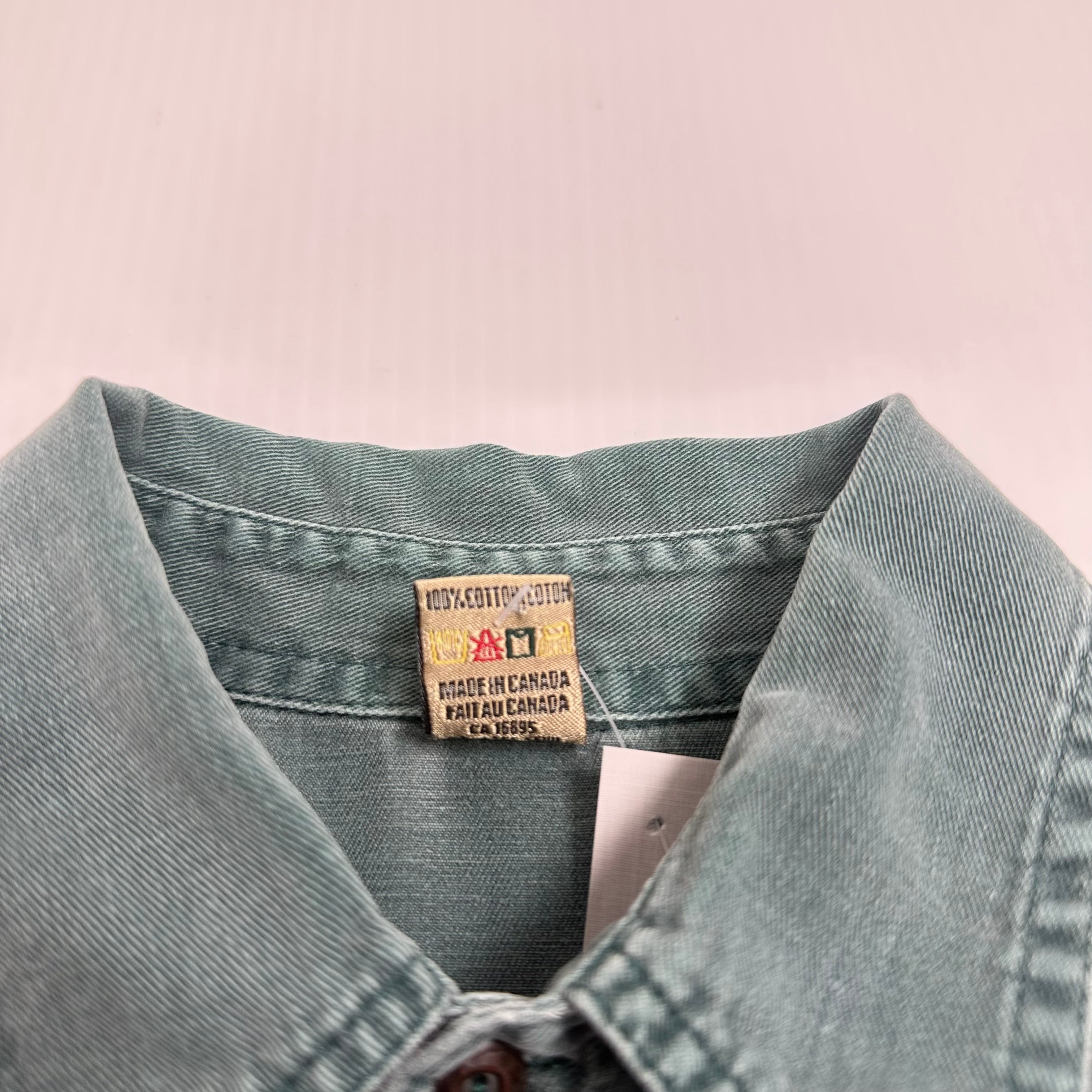 Vintage Balace Faded Short Sleeve Button Up Shirt M