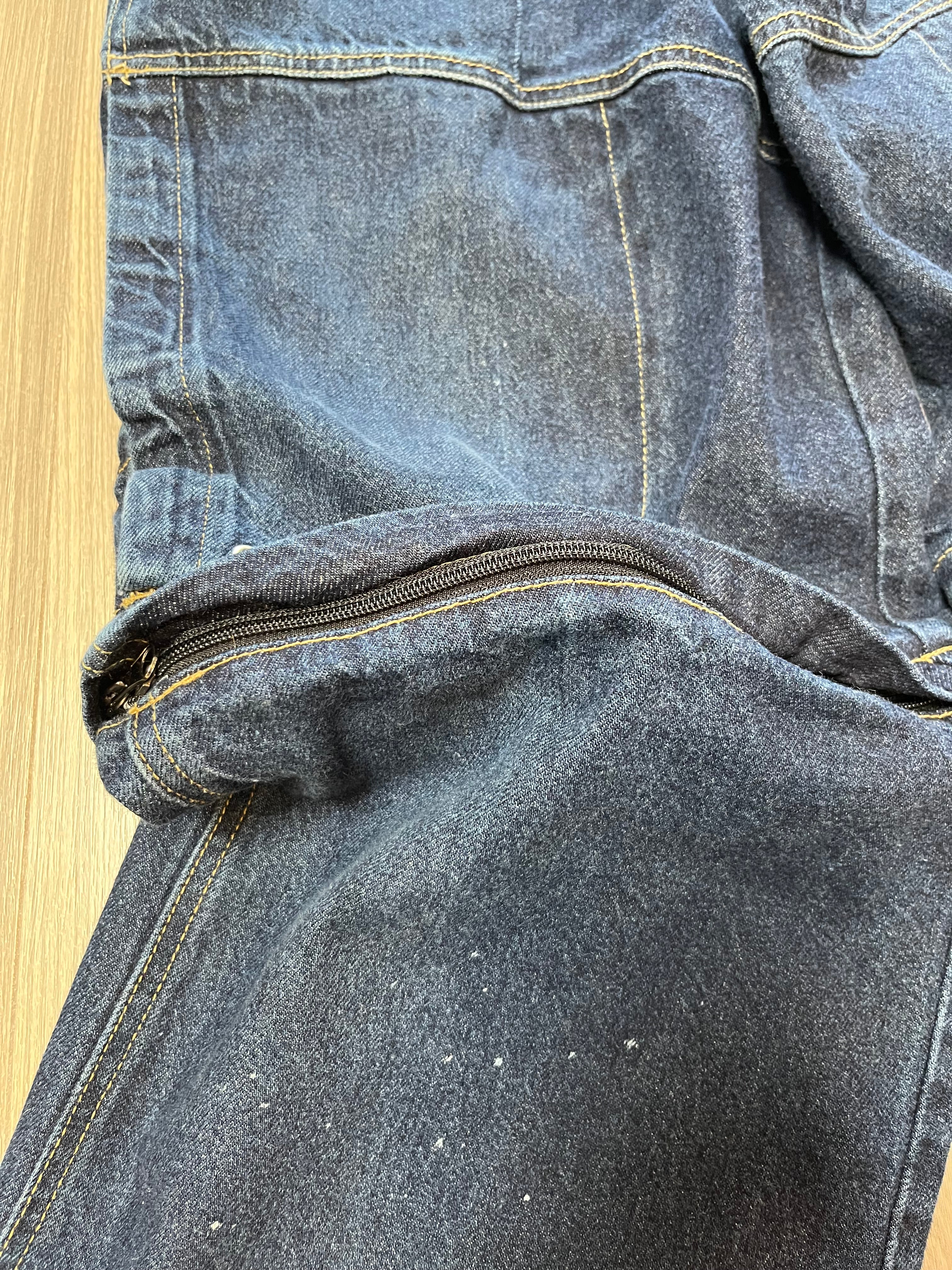 Y2K APCO Baggy Convertible Dark Wash Denim 34