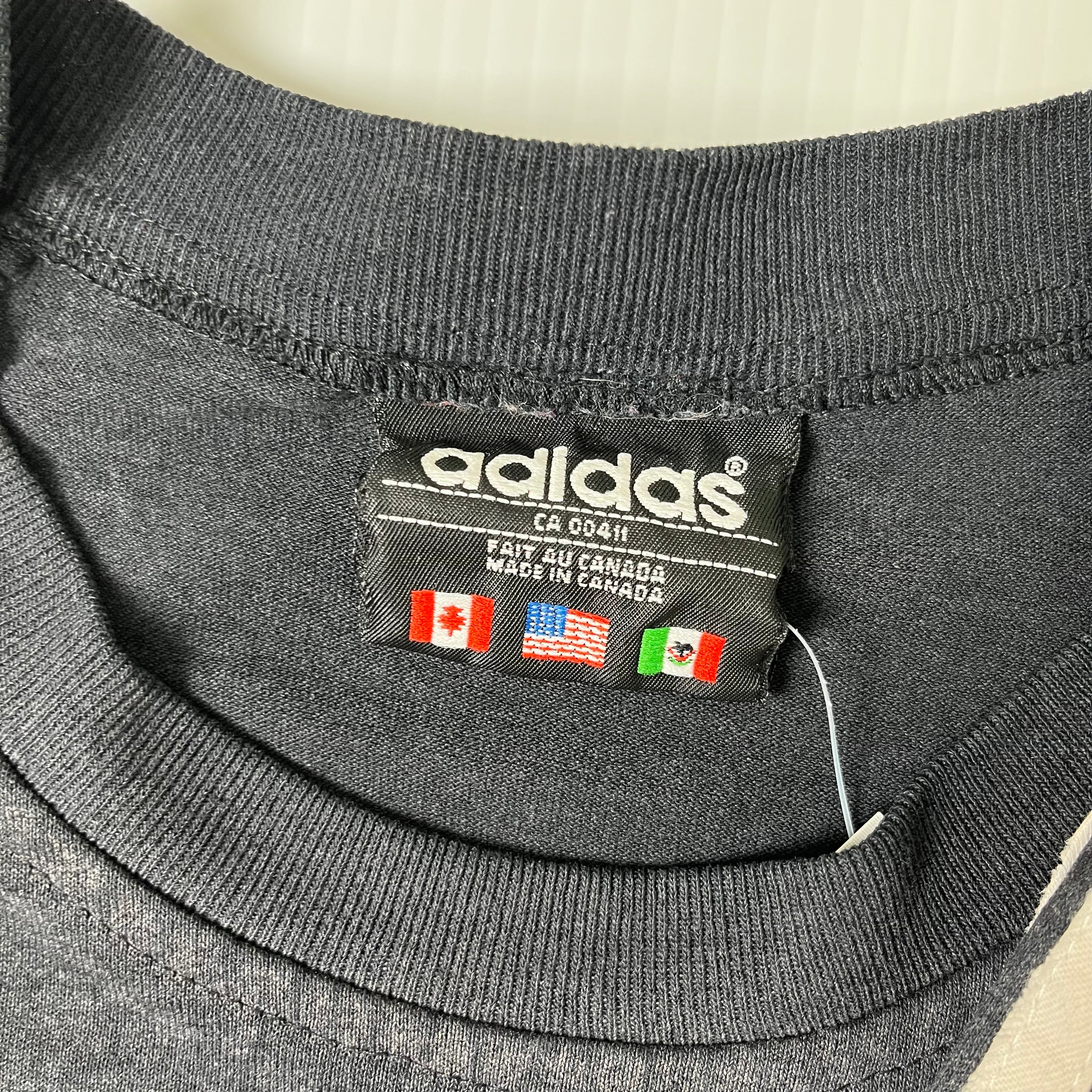 Vintage Adidas Text Spellout Tee L