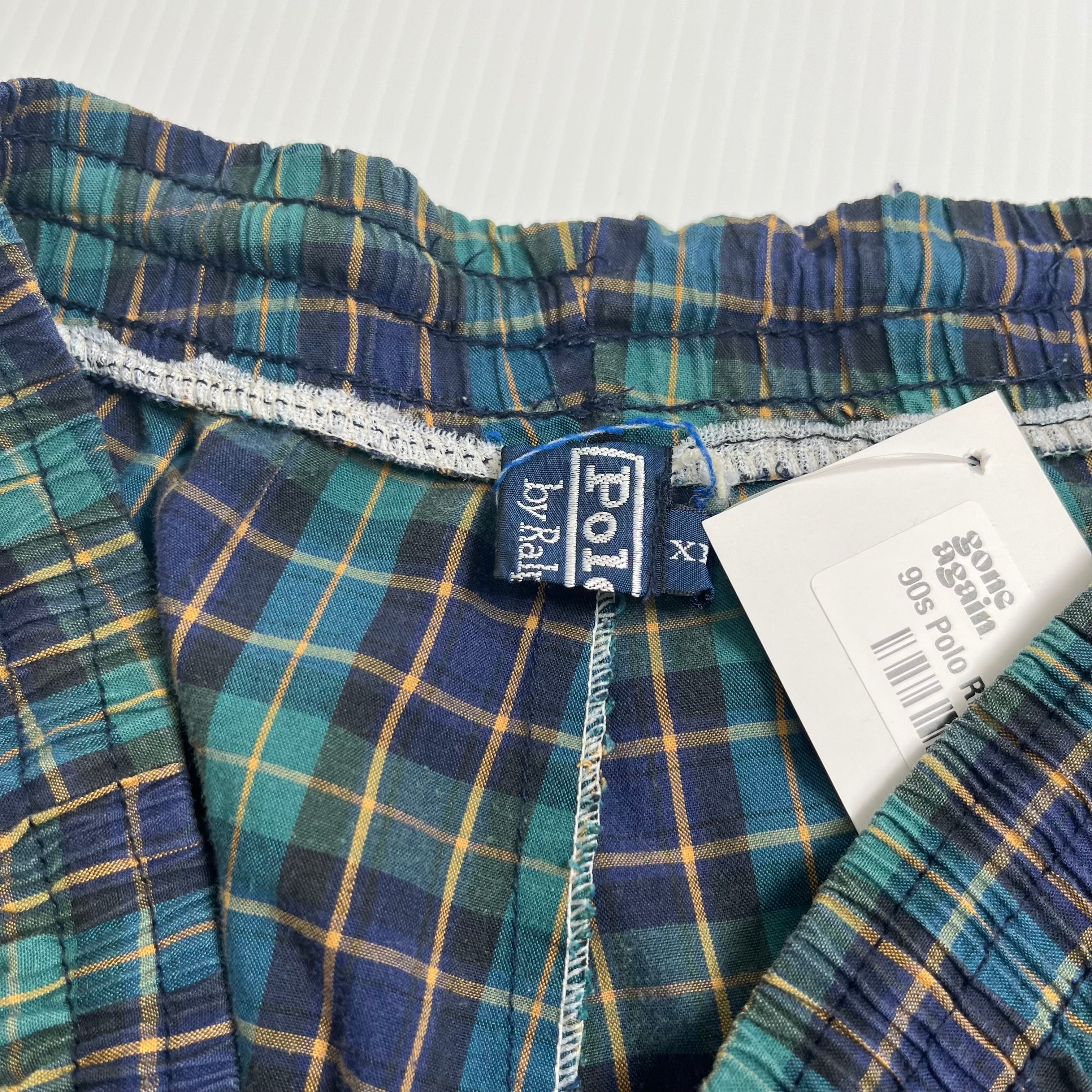 Vintage Polo Ralph Lauren Plaid Boxer Shorts XL