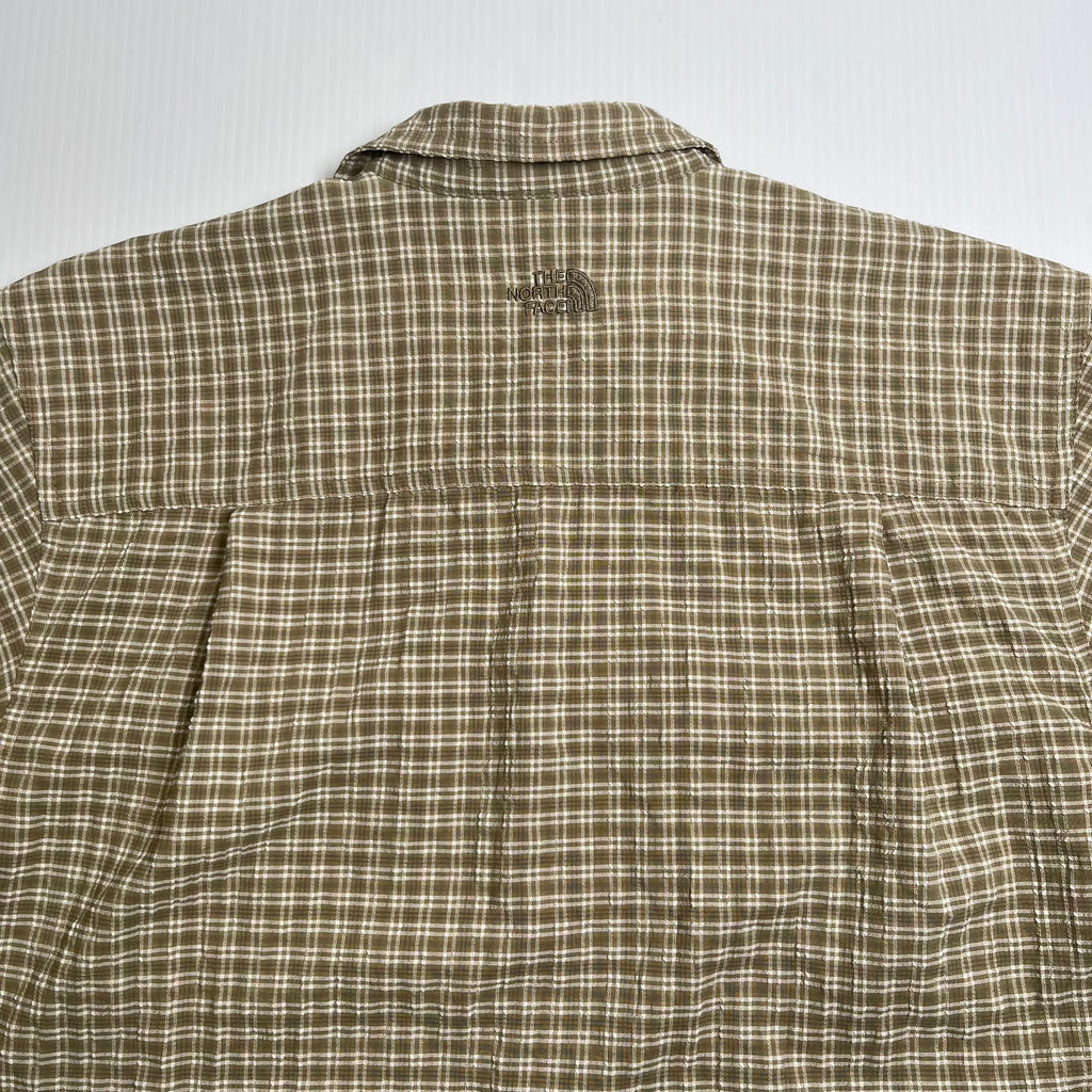 The North Face Plaid Short Sleeve Button Up Shirt M