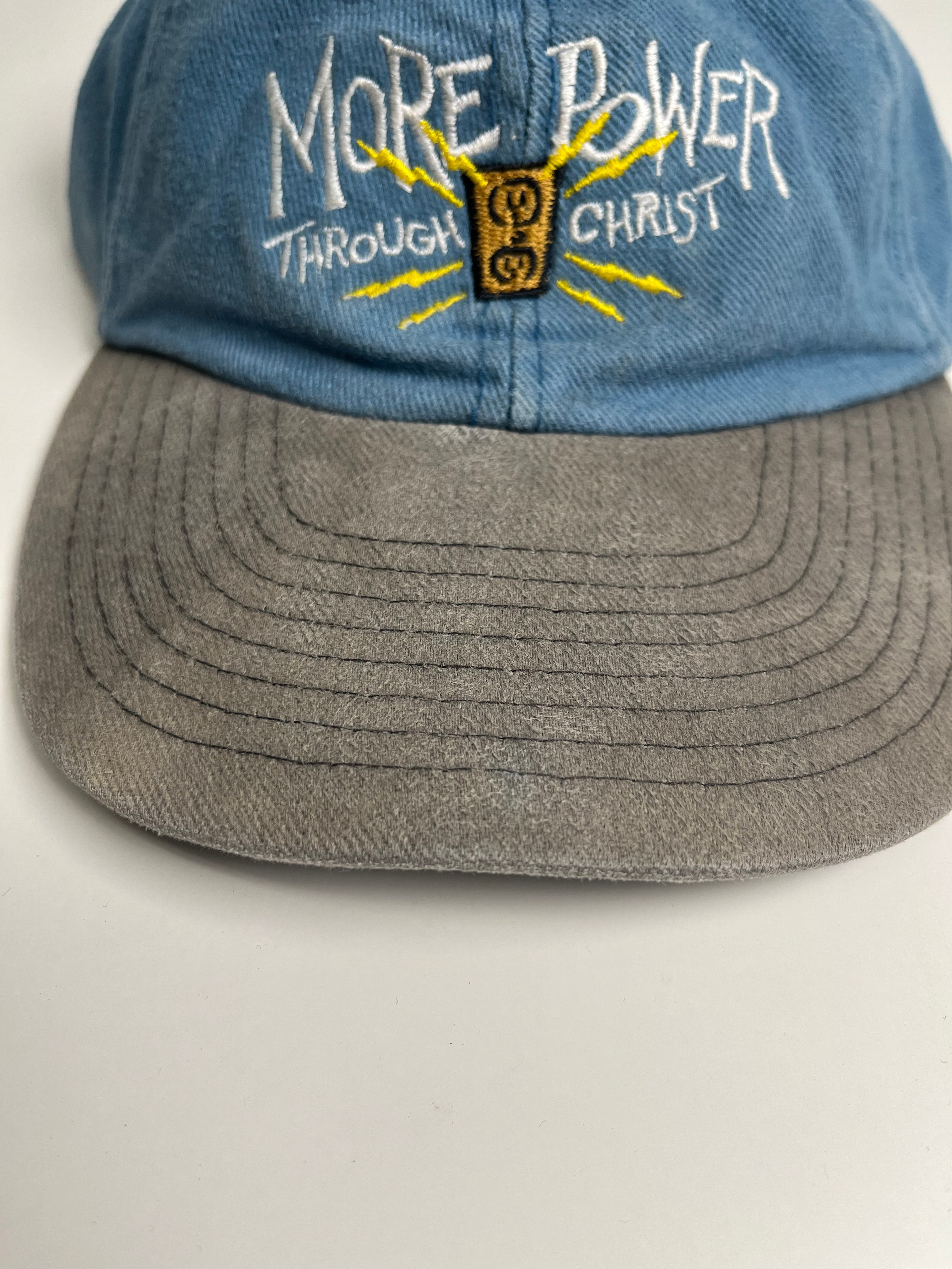 Vintage More Power With Christ Strapback Hat