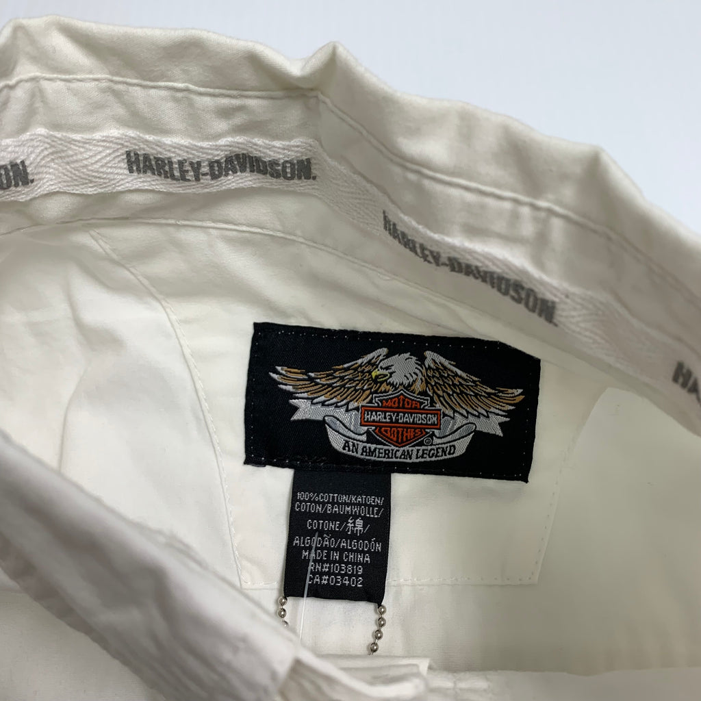 BNWT Harley Davidson Embroidered Button-Up Shirt L