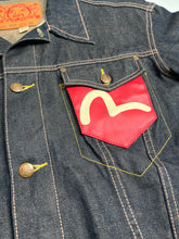 Load image into Gallery viewer, Evisu Dark Wash Denim Jacket Women&#39;s XL
