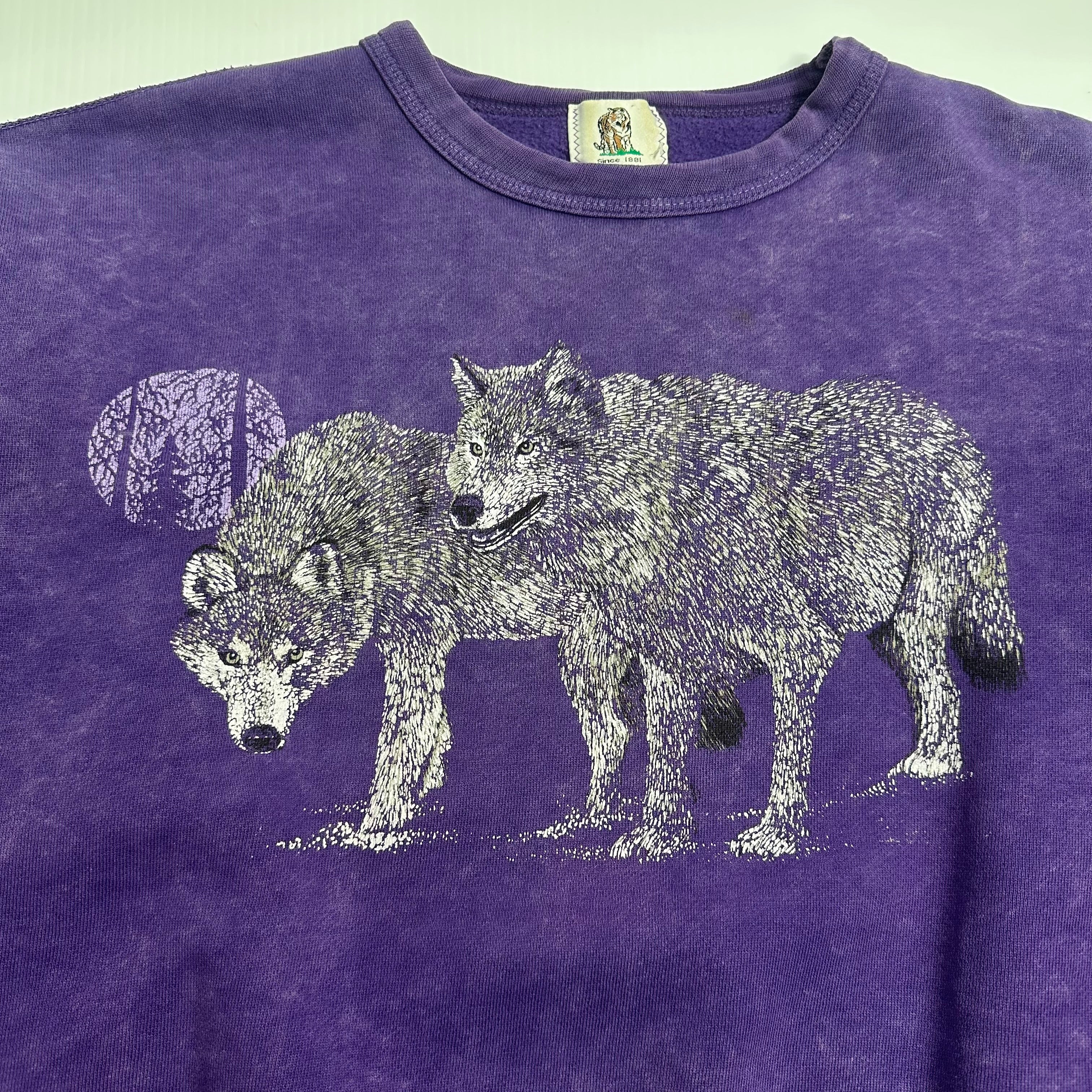 Vintage Wolf Stonewash Crewneck M