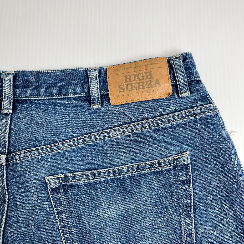 Vintage High Sierra Dark Wash Denim Shorts 38