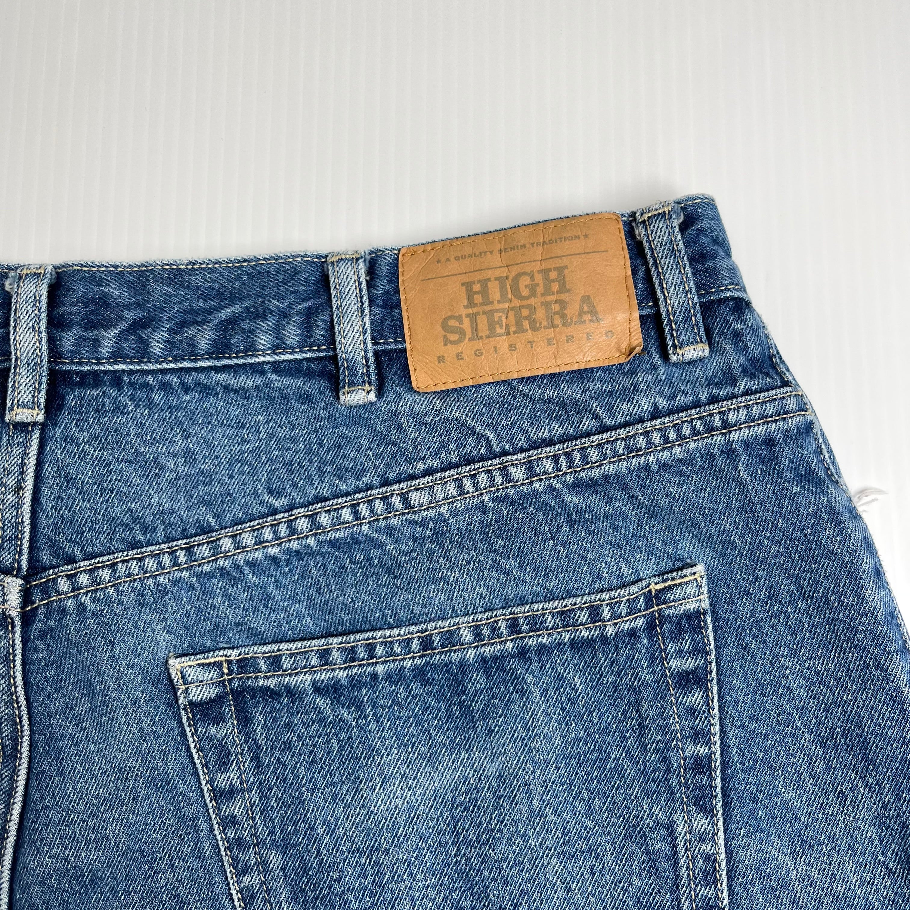Vintage High Sierra Dark Wash Denim Shorts 38