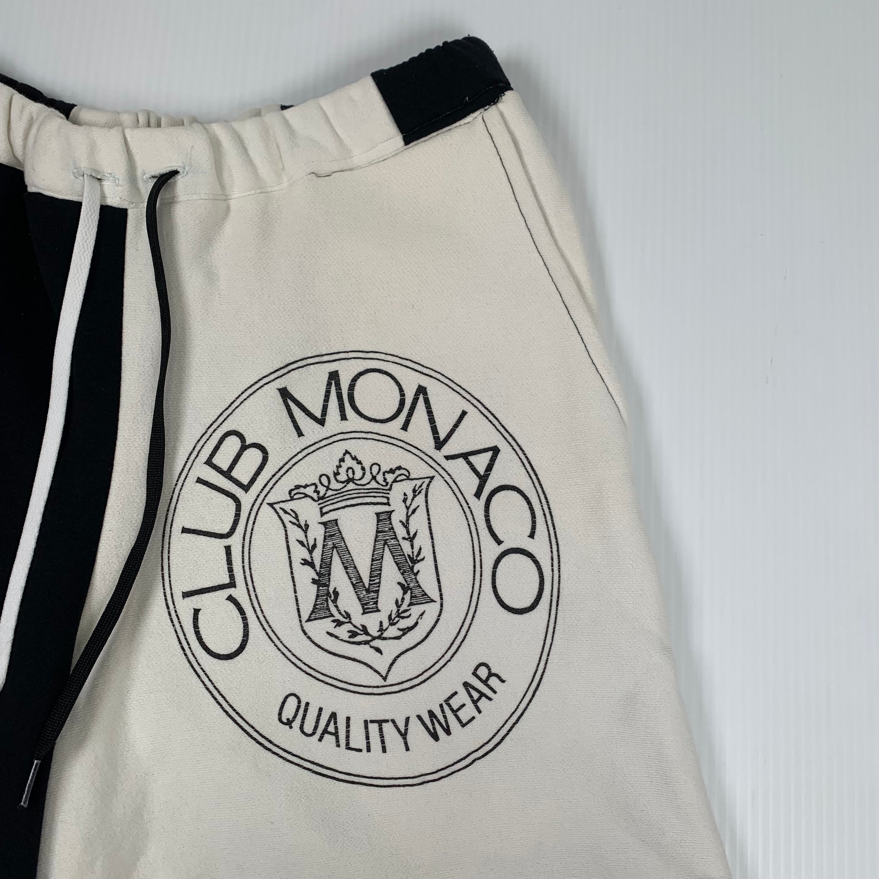 Vintage Rework Club Monaco Two Tone Cotton Shorts M