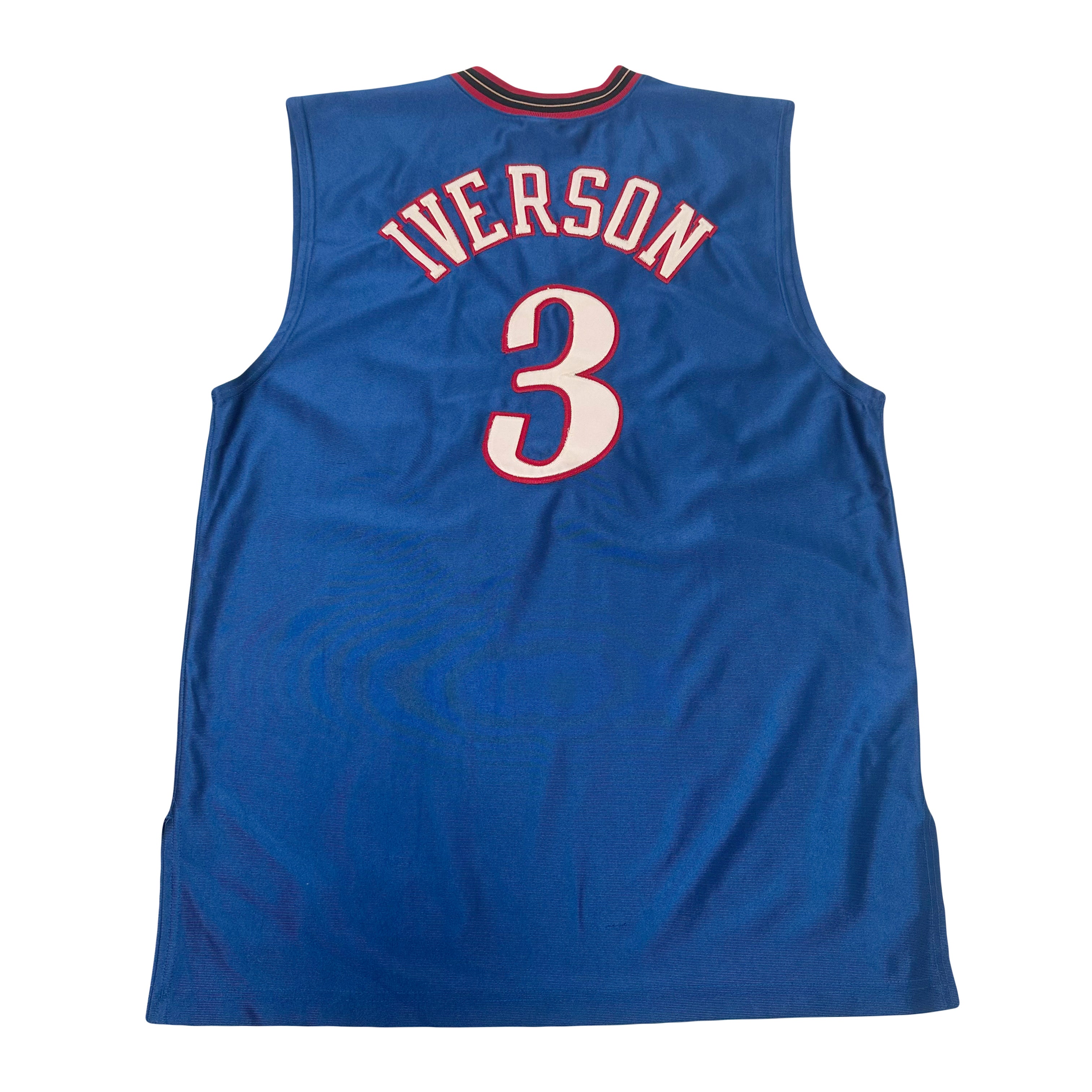 Vintage Champion Philadelphia Sixers Allen Iverson Authentic Jersey XL