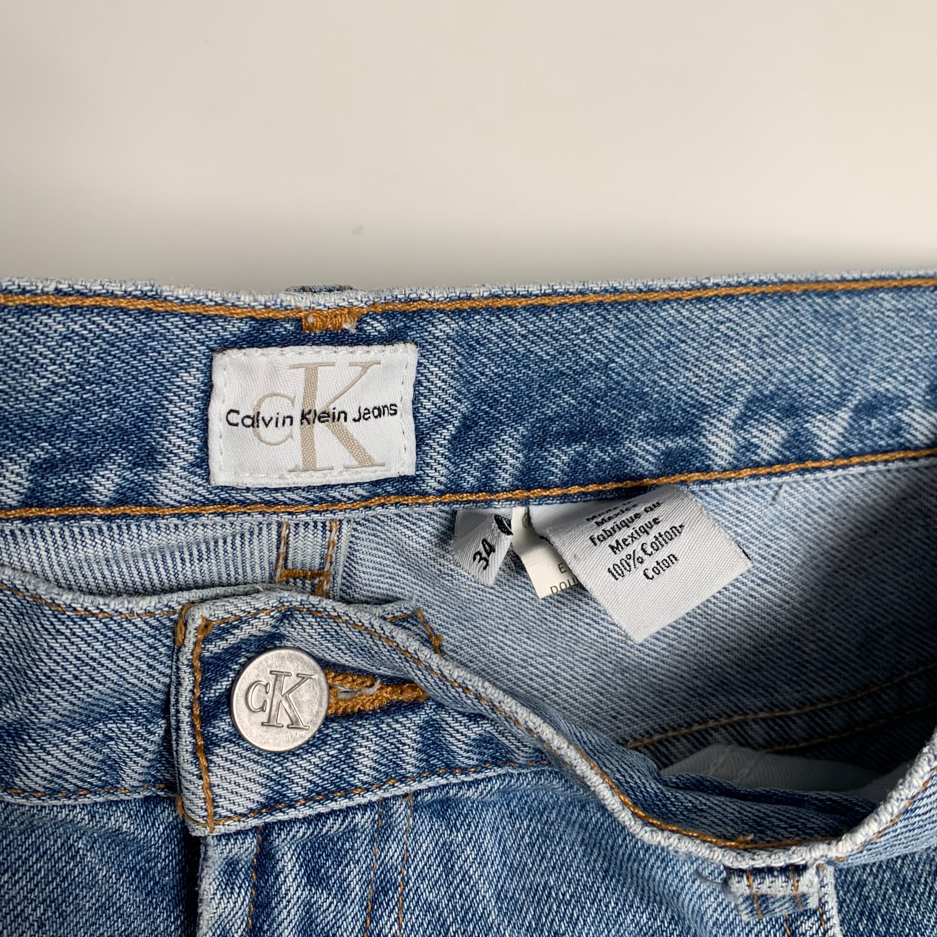 Vintage Calvin Klein Faded Denim Shorts 33