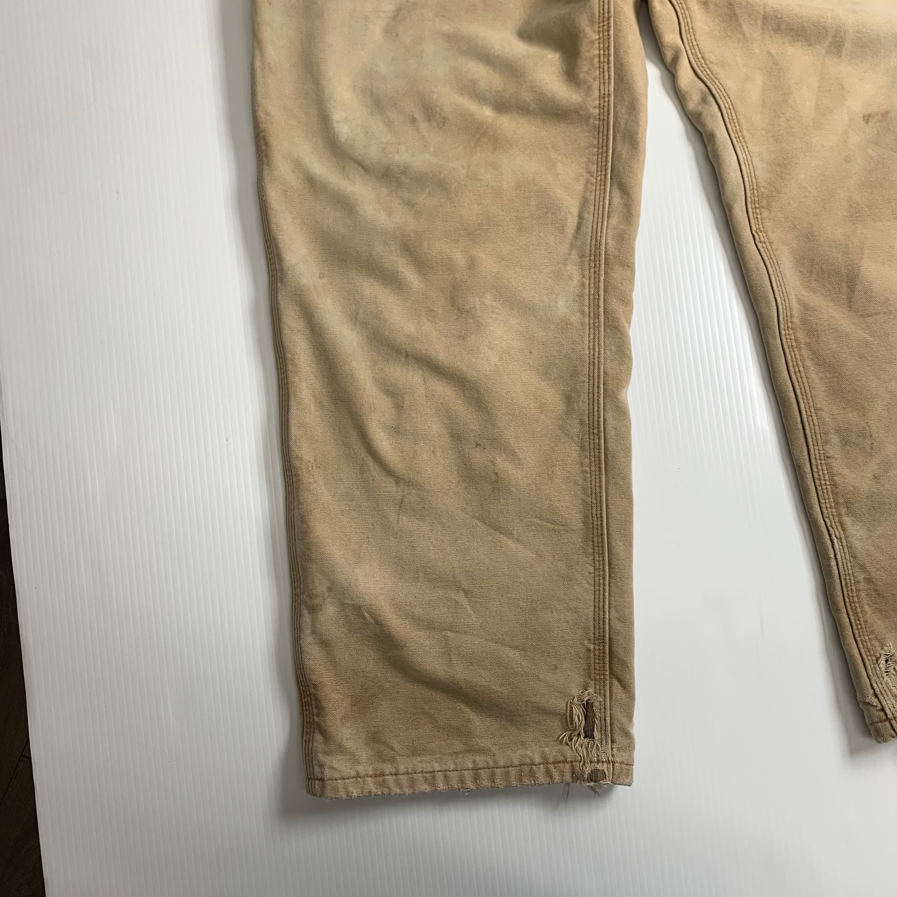 Vintage Carhartt Blanket Lined Faded Carpenter Pants 38