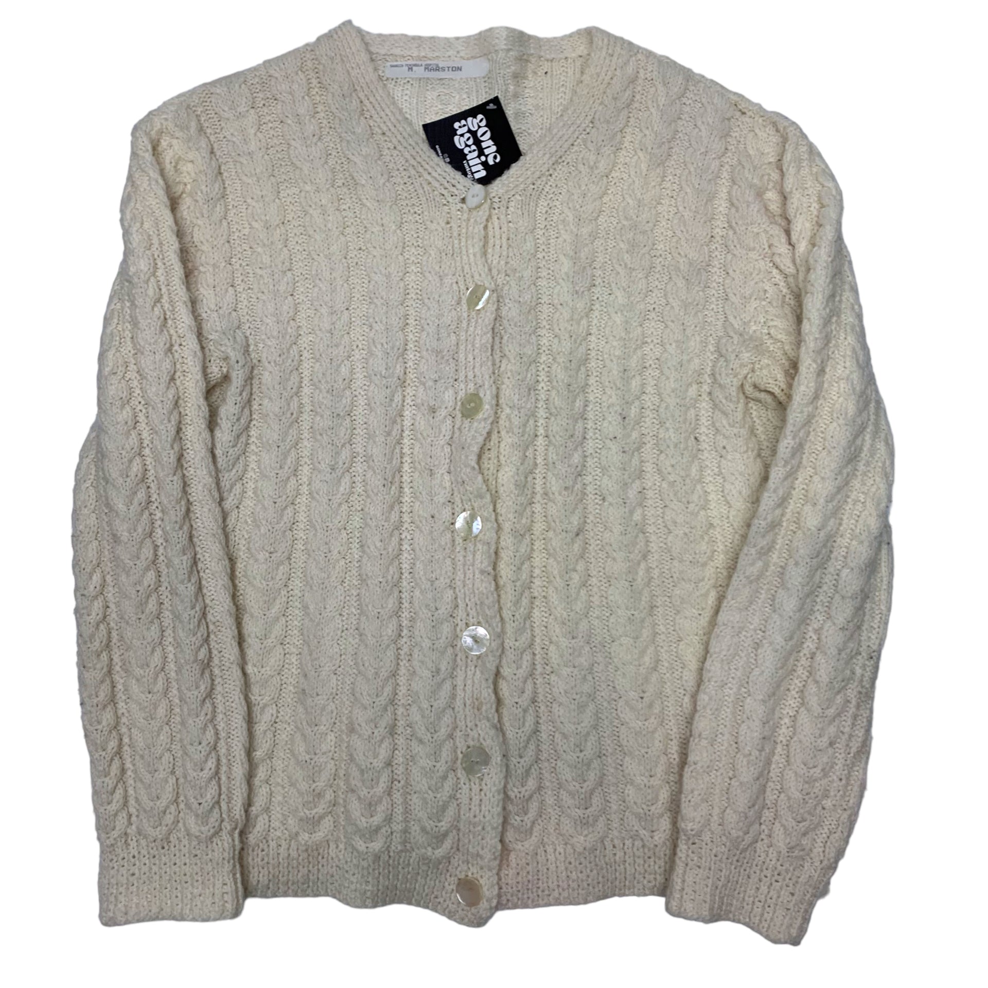 Vintage Cable Knit Cardigan L