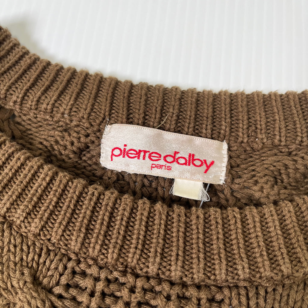 Vintage Pierre Dalby Cable Knit Sweater XL
