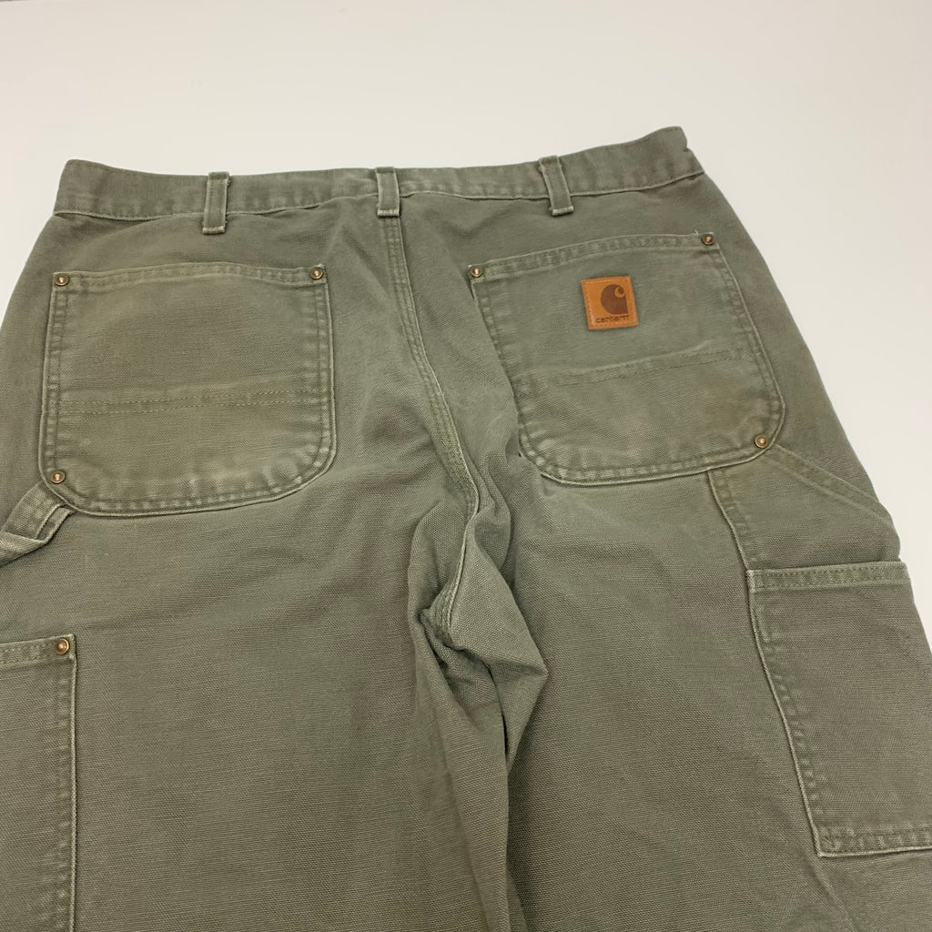 Carhartt Olive Double Knee Denim 34x32 0518