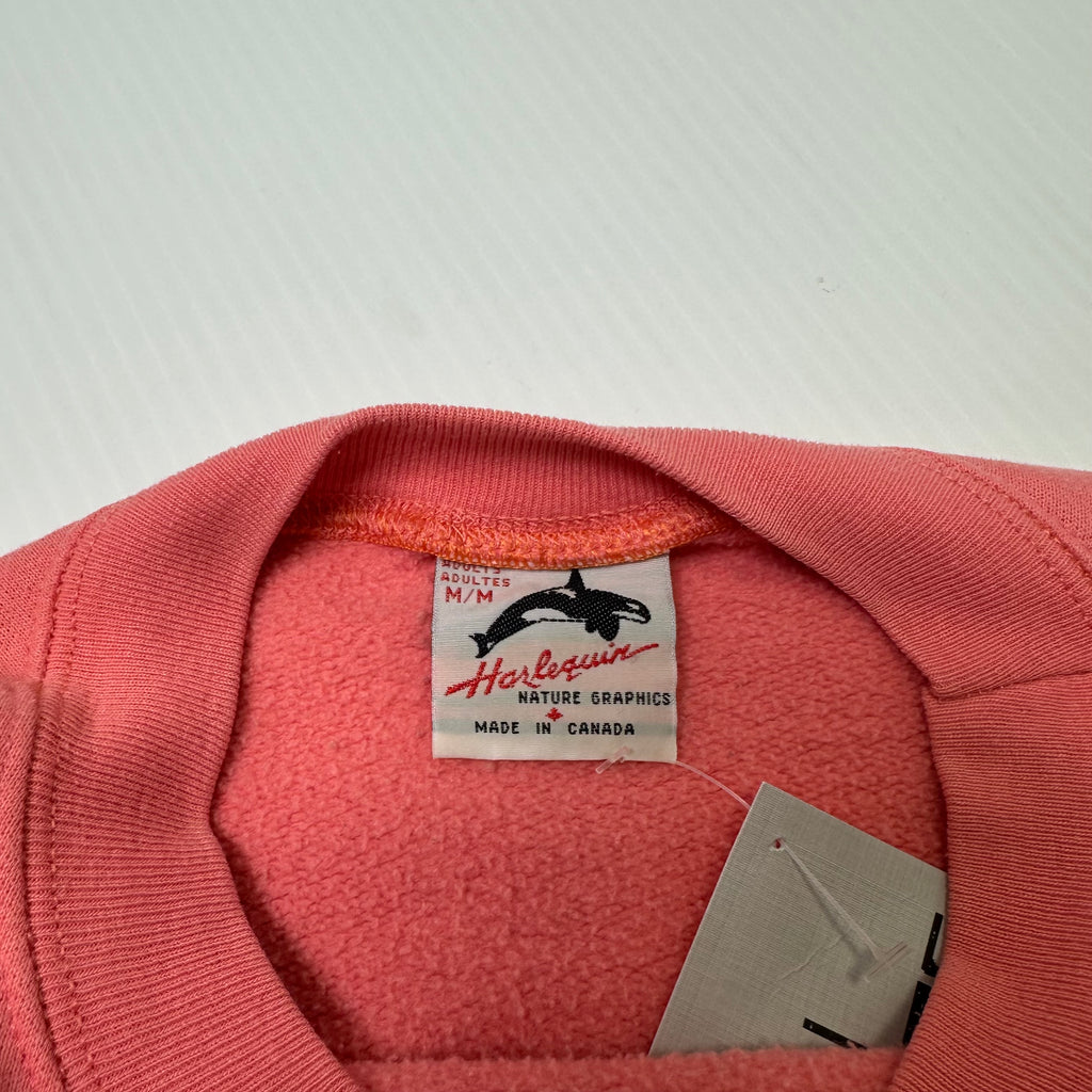 Vintage Harlequin Nature Flowers Art Crewneck M