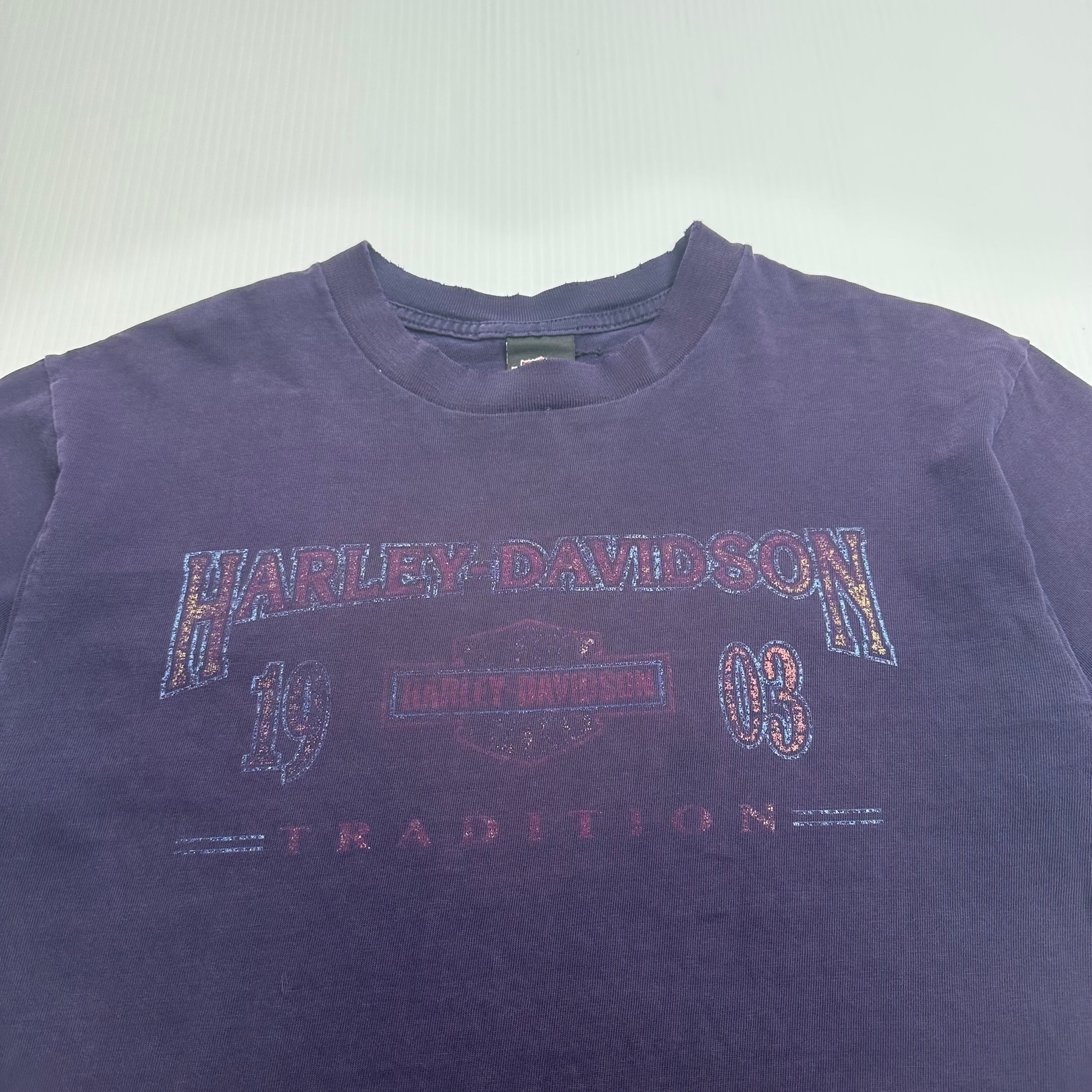 Vintage Harley Davidson Gettysburg Distressed Tee M