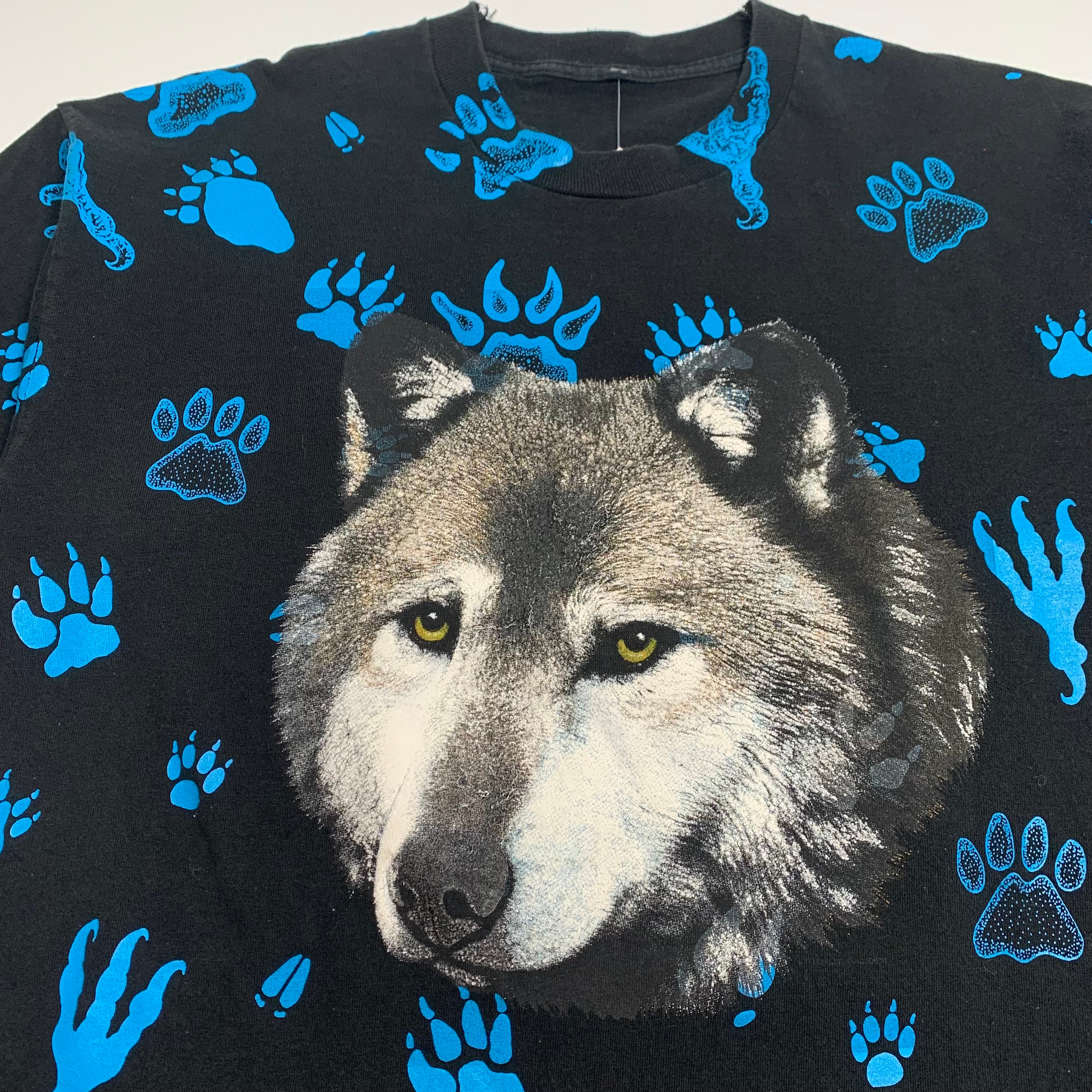 Vintage Wolf AOP Graphic Tee XL