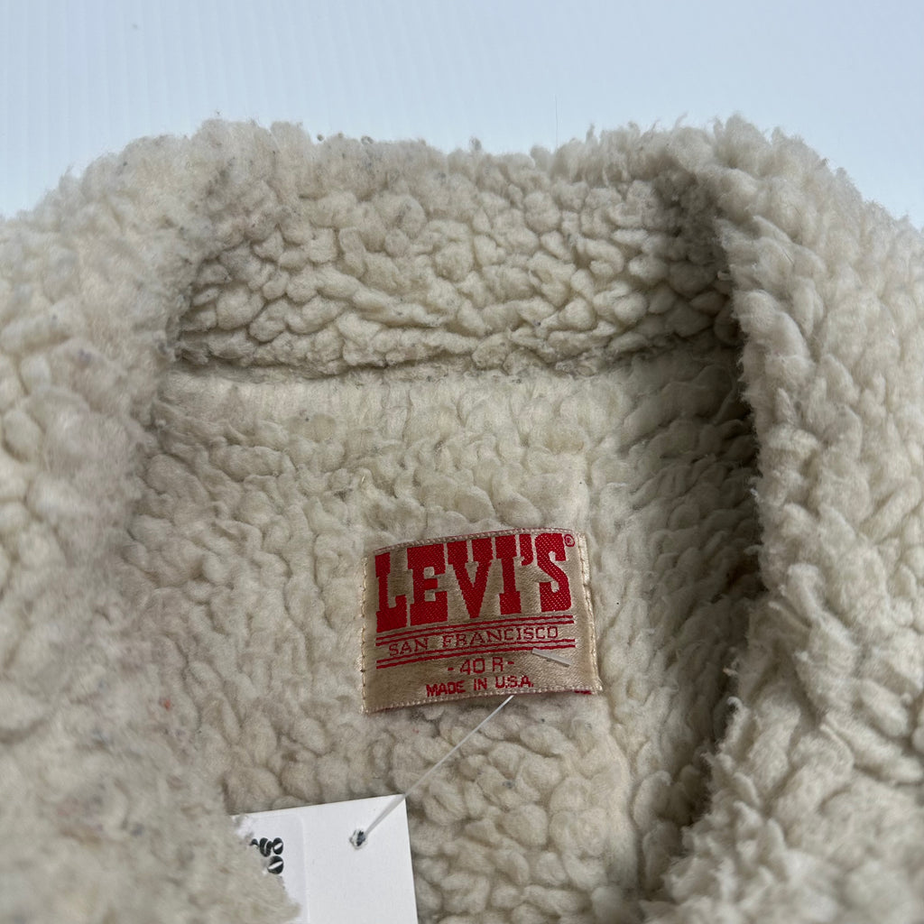 Vintage Levi's Sherpa Lined Denim Jacket L