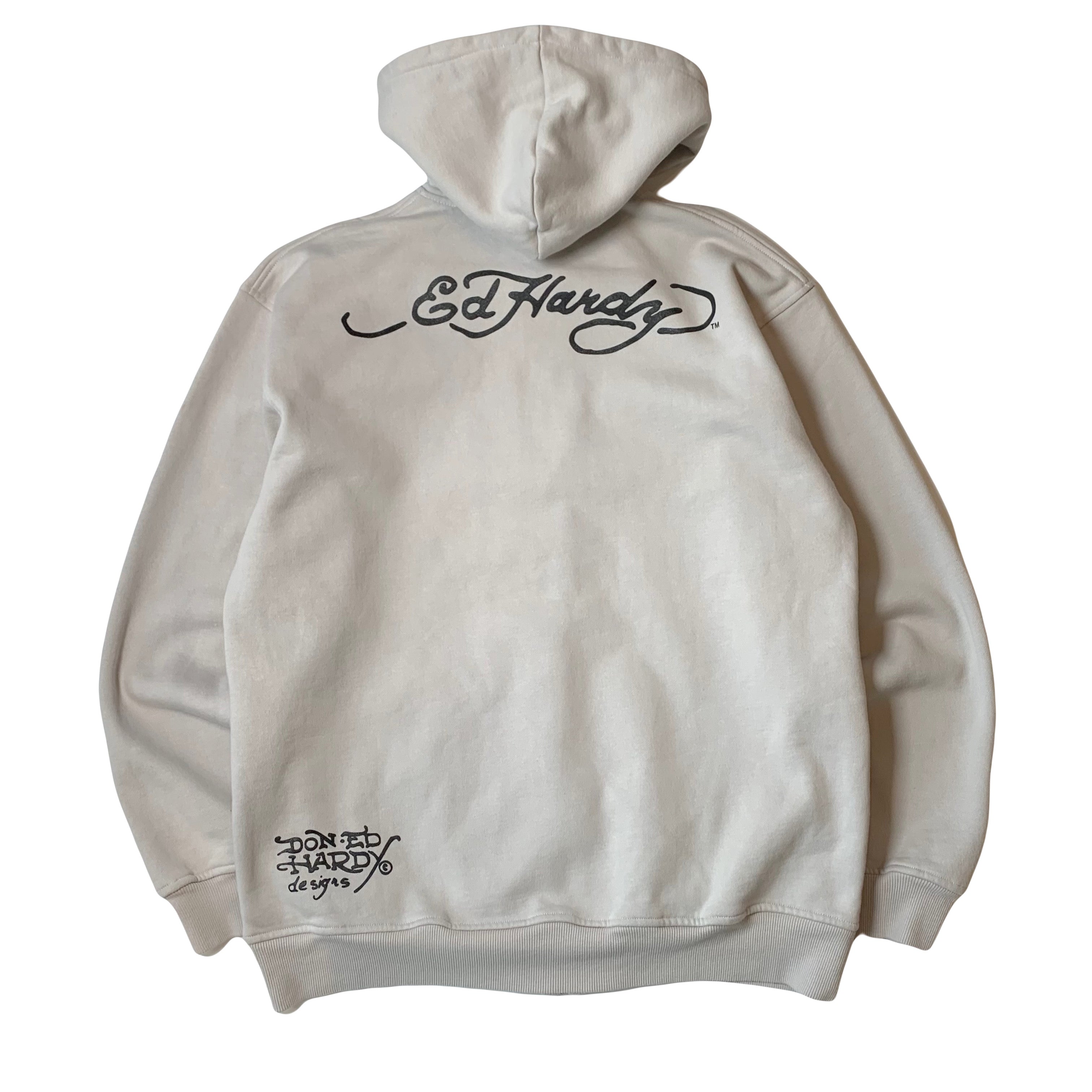 Y2K Ed Hardy Death Or Glory Zip Hoodie XL