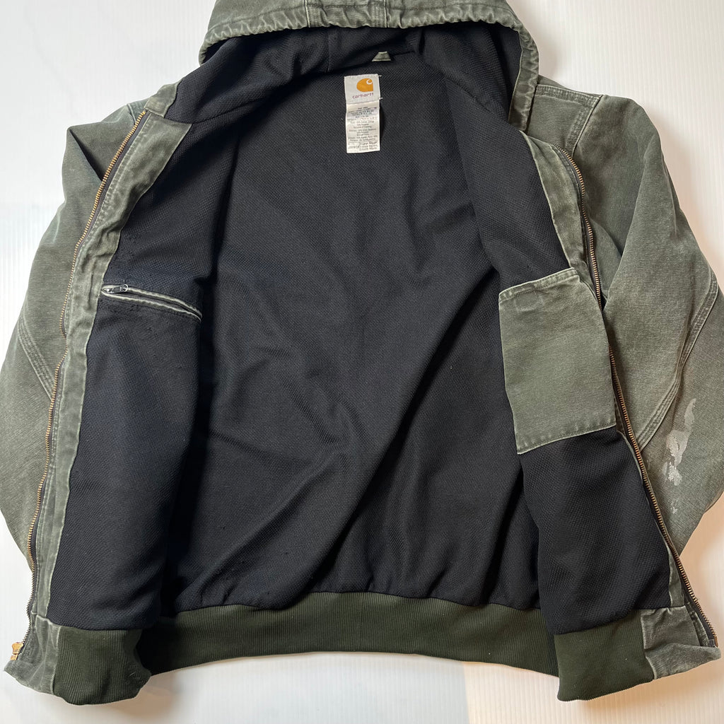 Vintage Carhartt Faded Hooded Zip Jacket XL