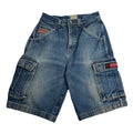 Clench Jeans Baggy Cargo Denim Shorts 32