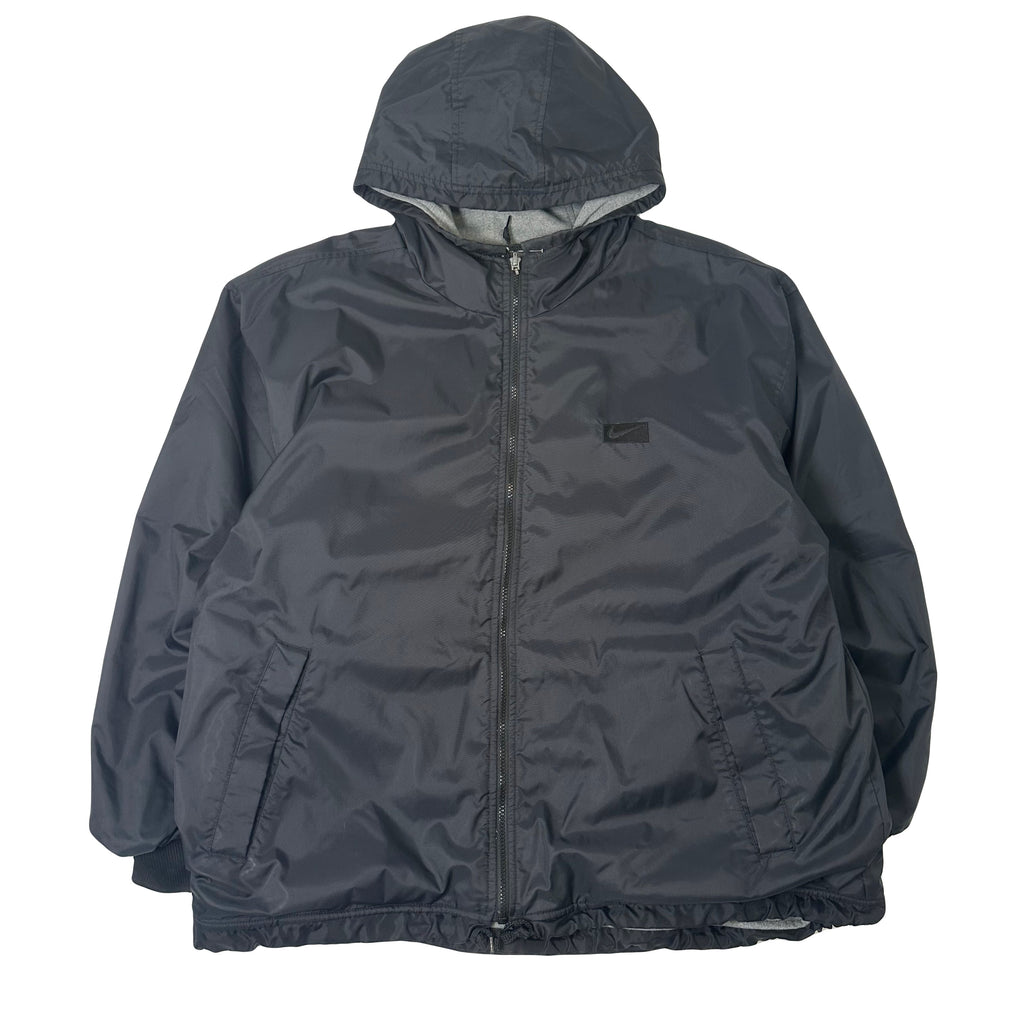 90s Nike Reversible Full Zip Swoosh Jacket L