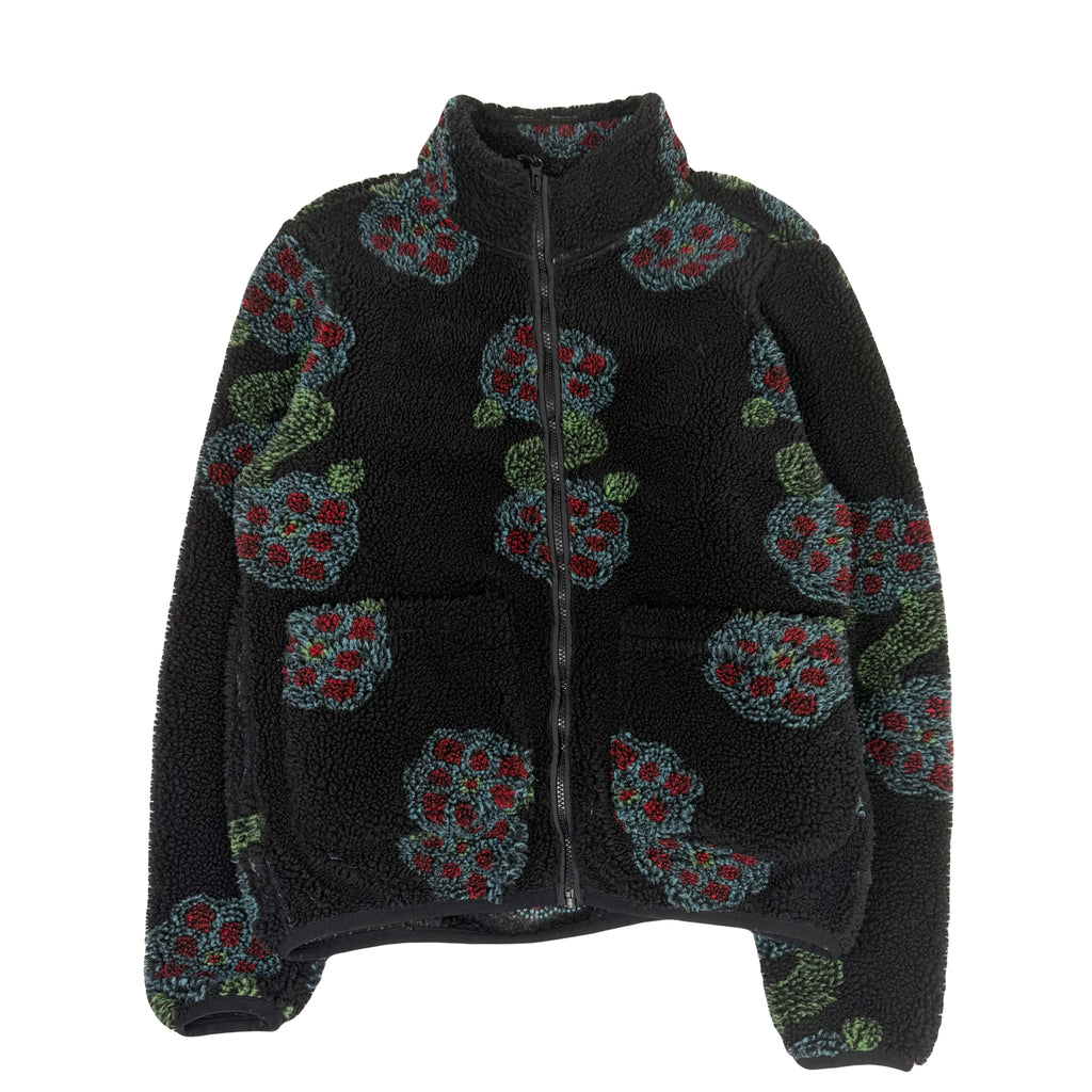 Stussy Flor Sherpa Fleece Full Zip Jacket M