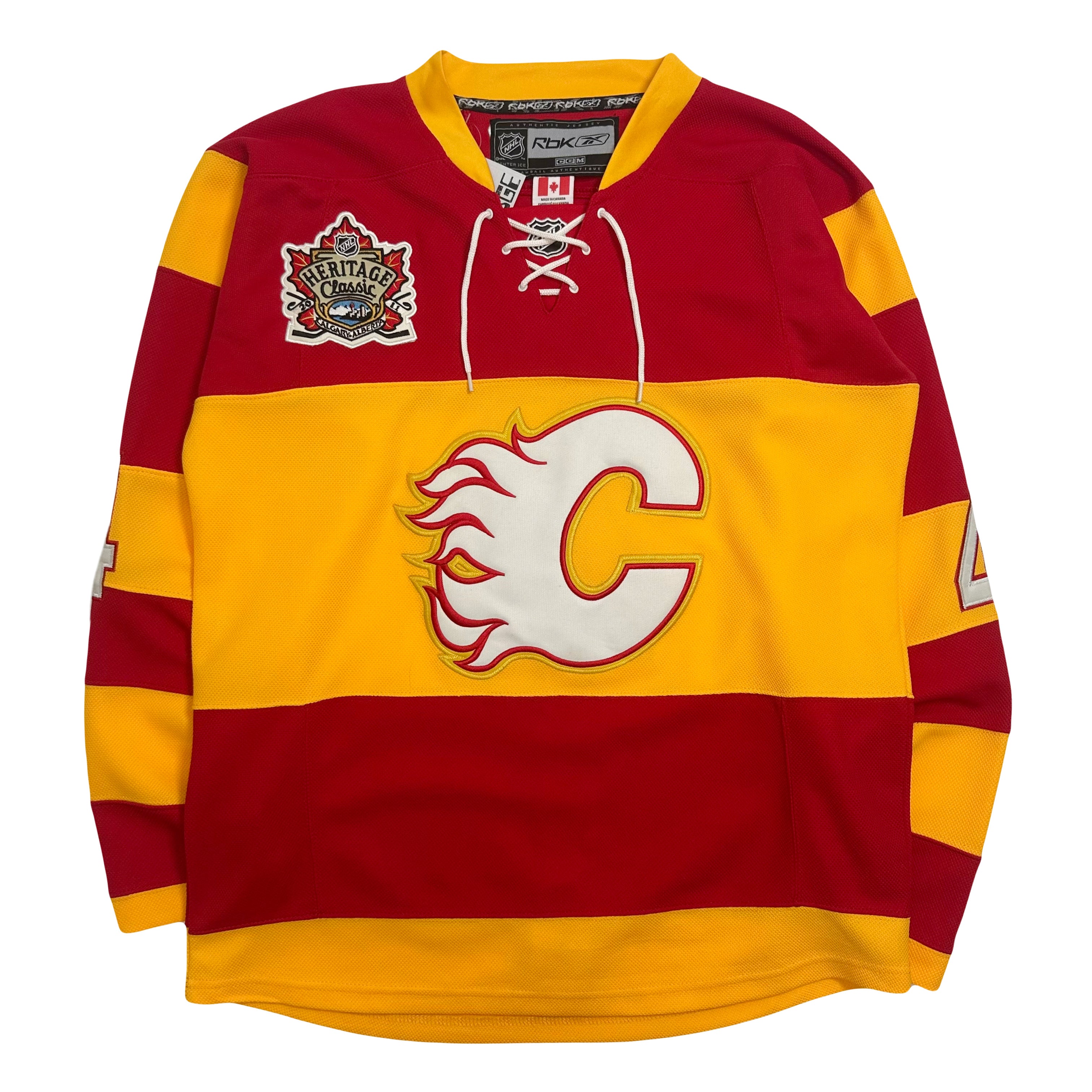 Reebok Calgary Flames Heritage Classic NHL Bouwmeester #4 Jersey 48