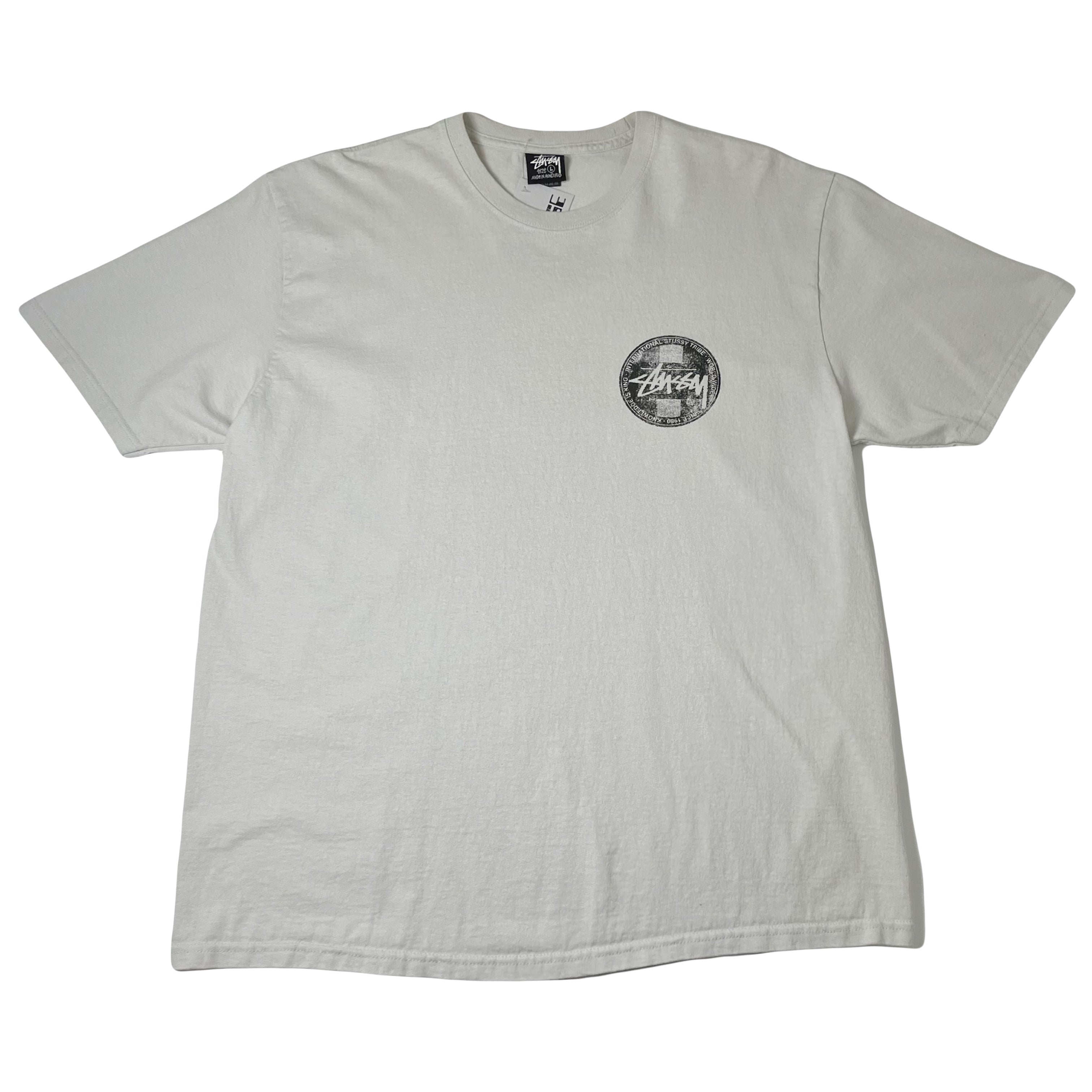 Stussy Faded Circle Logo Graphic Tee L
