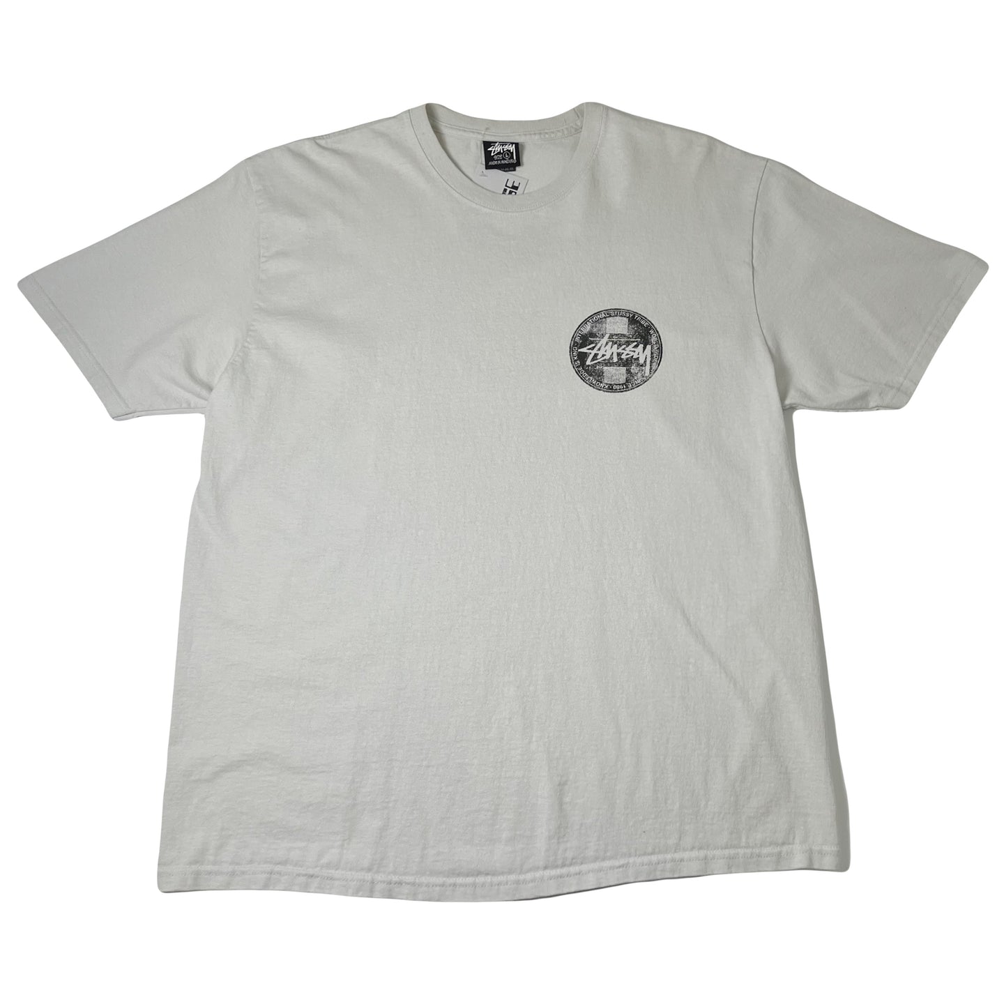 Stussy Faded Circle Logo Graphic Tee L