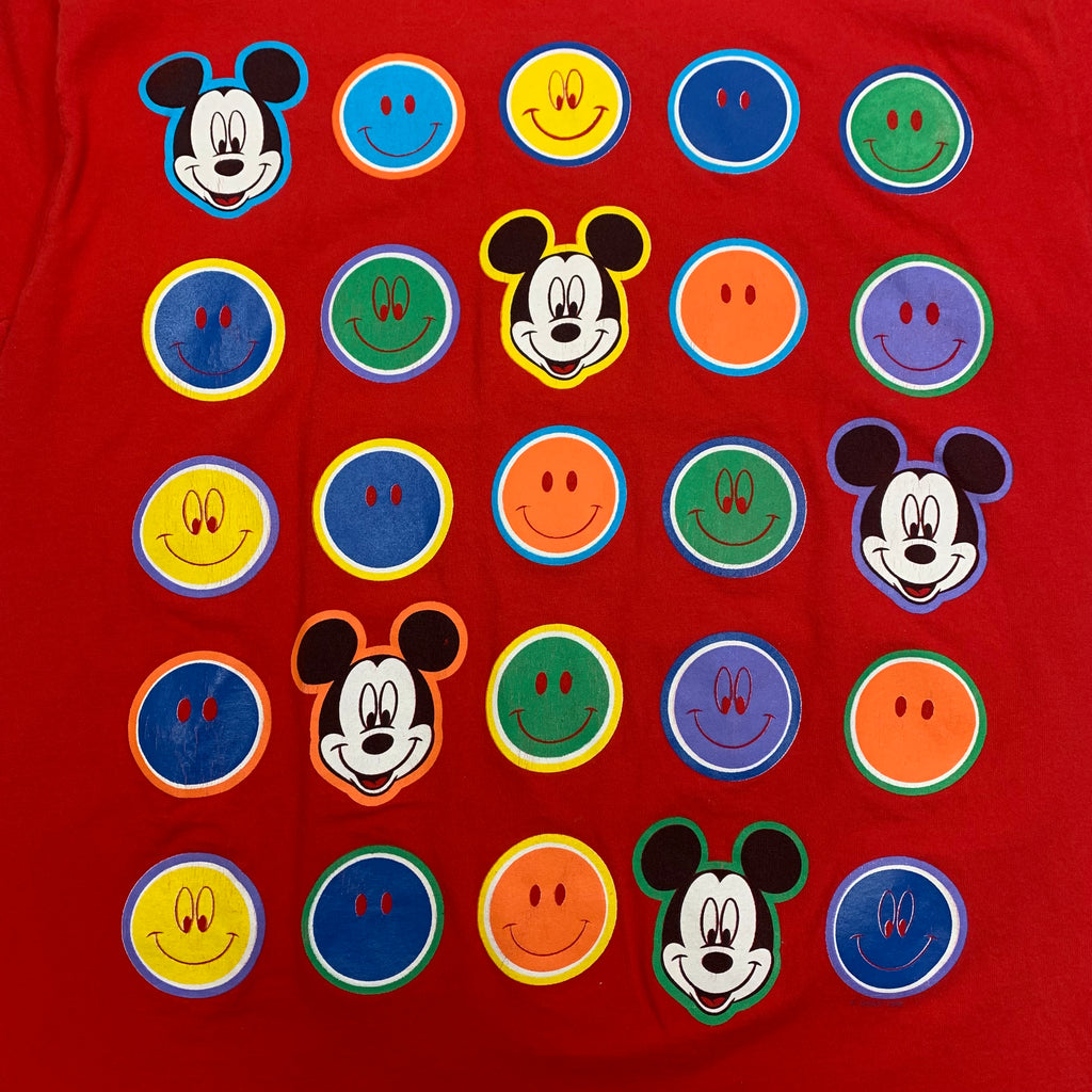 90s Mickey Mouse Smiley Tee XL