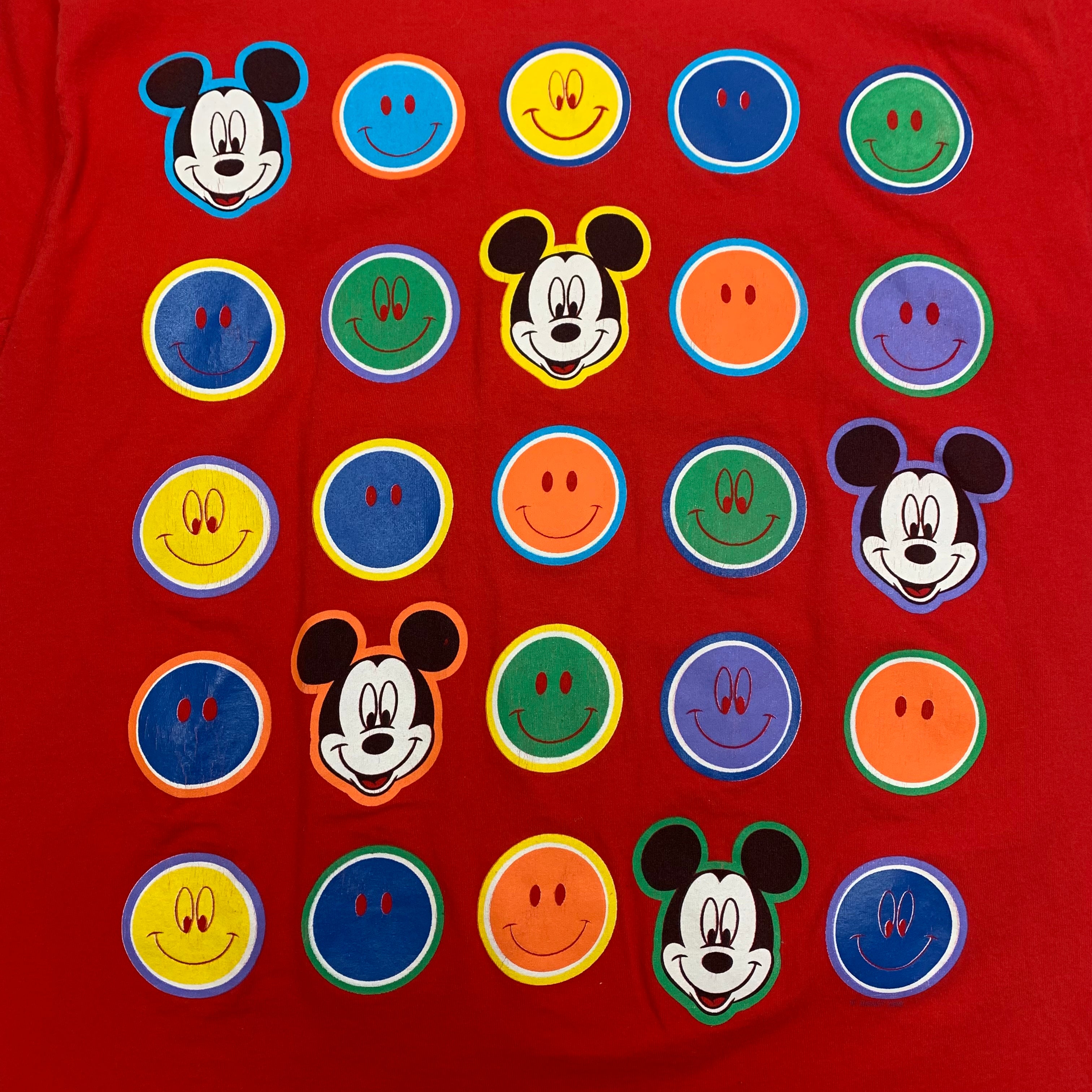 90s Mickey Mouse Smiley Tee XL