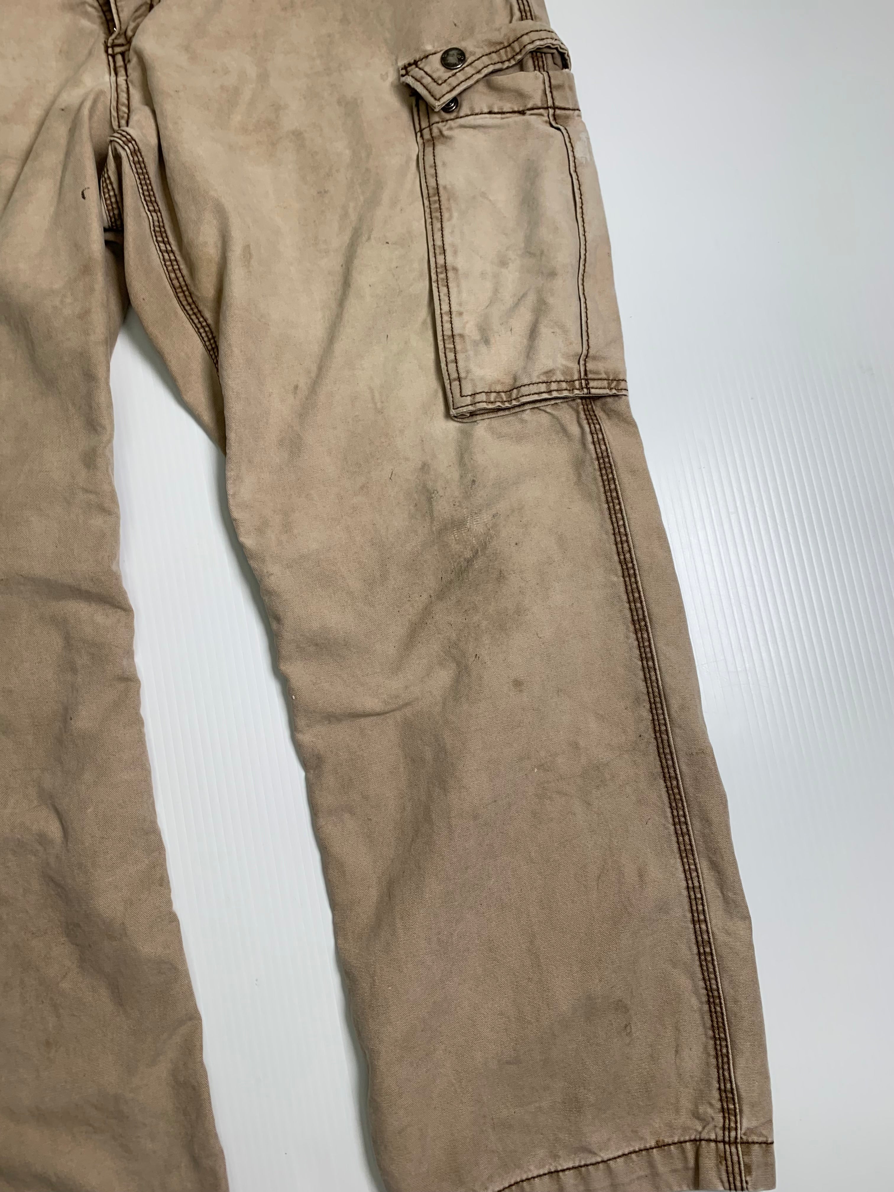 Carhartt Faded Cargo Carpenter Denim 36