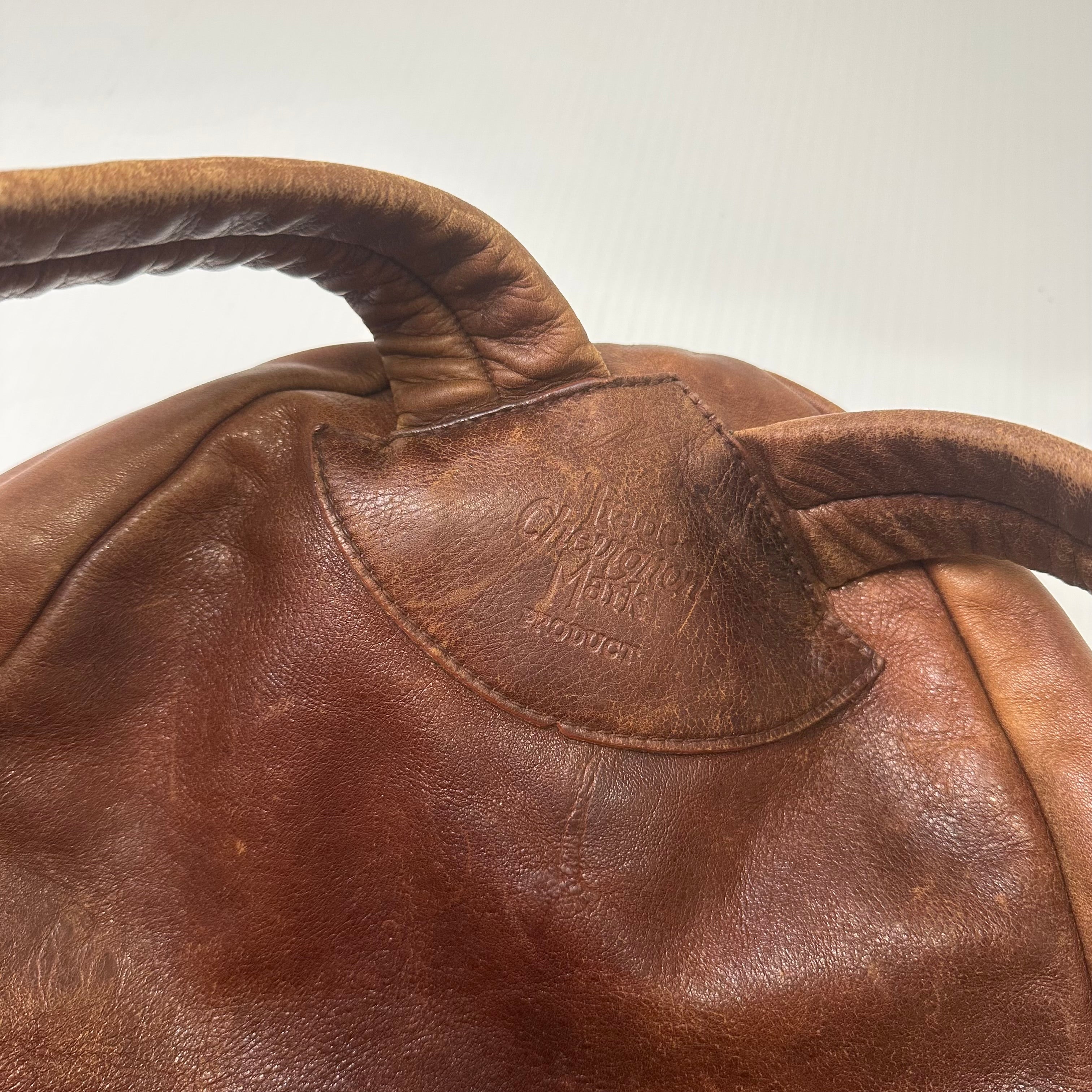 Vintage Chevignon Leather Backpack