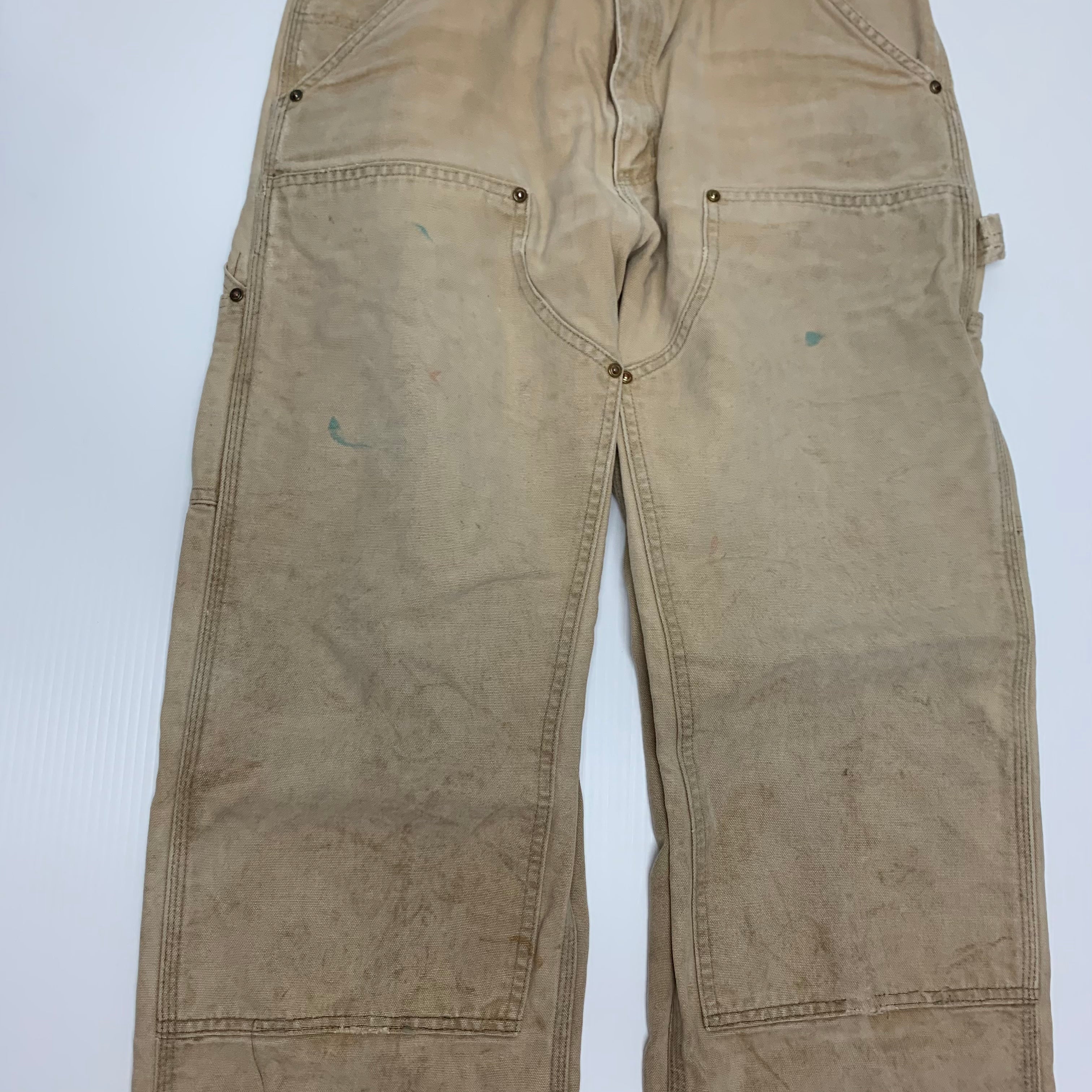 Carhartt Faded Tan Double Knee Denim 32x32