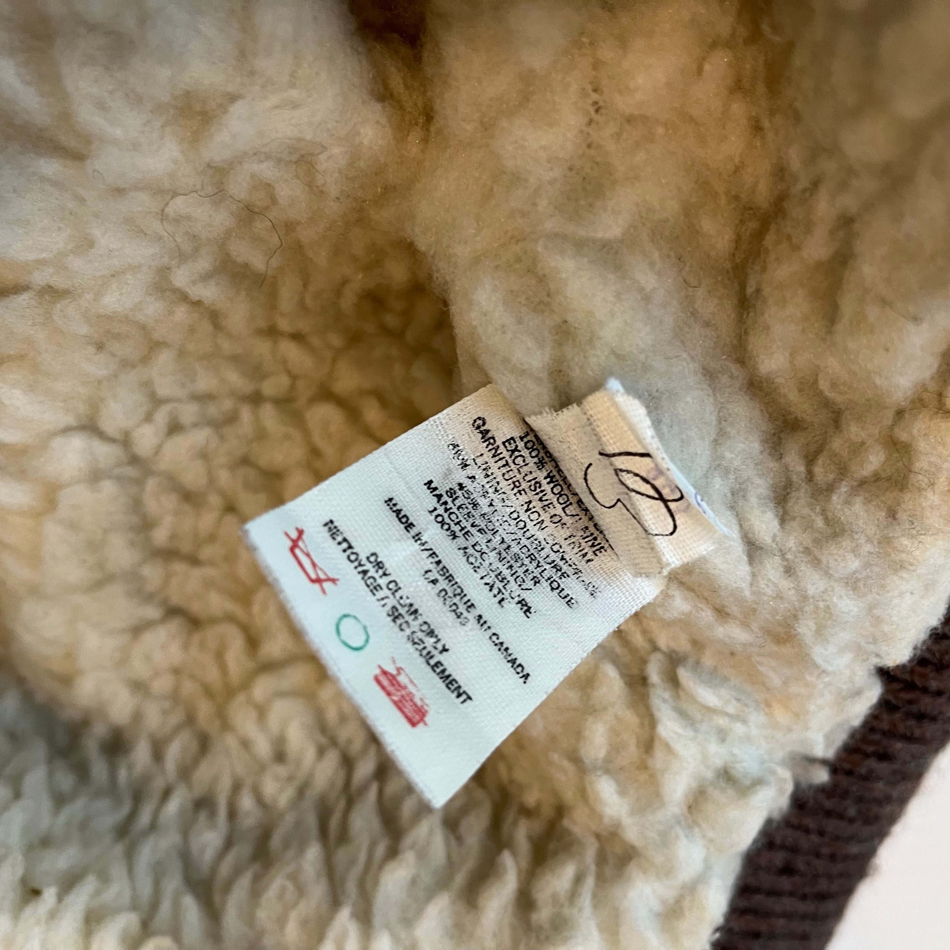 Vintage Tundra Sherpa Lined Wool Jacket L