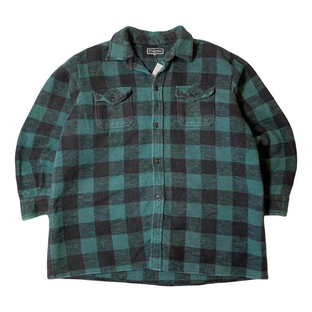 Vintage Palermo Plaid Heavy Button Up Flannel XL