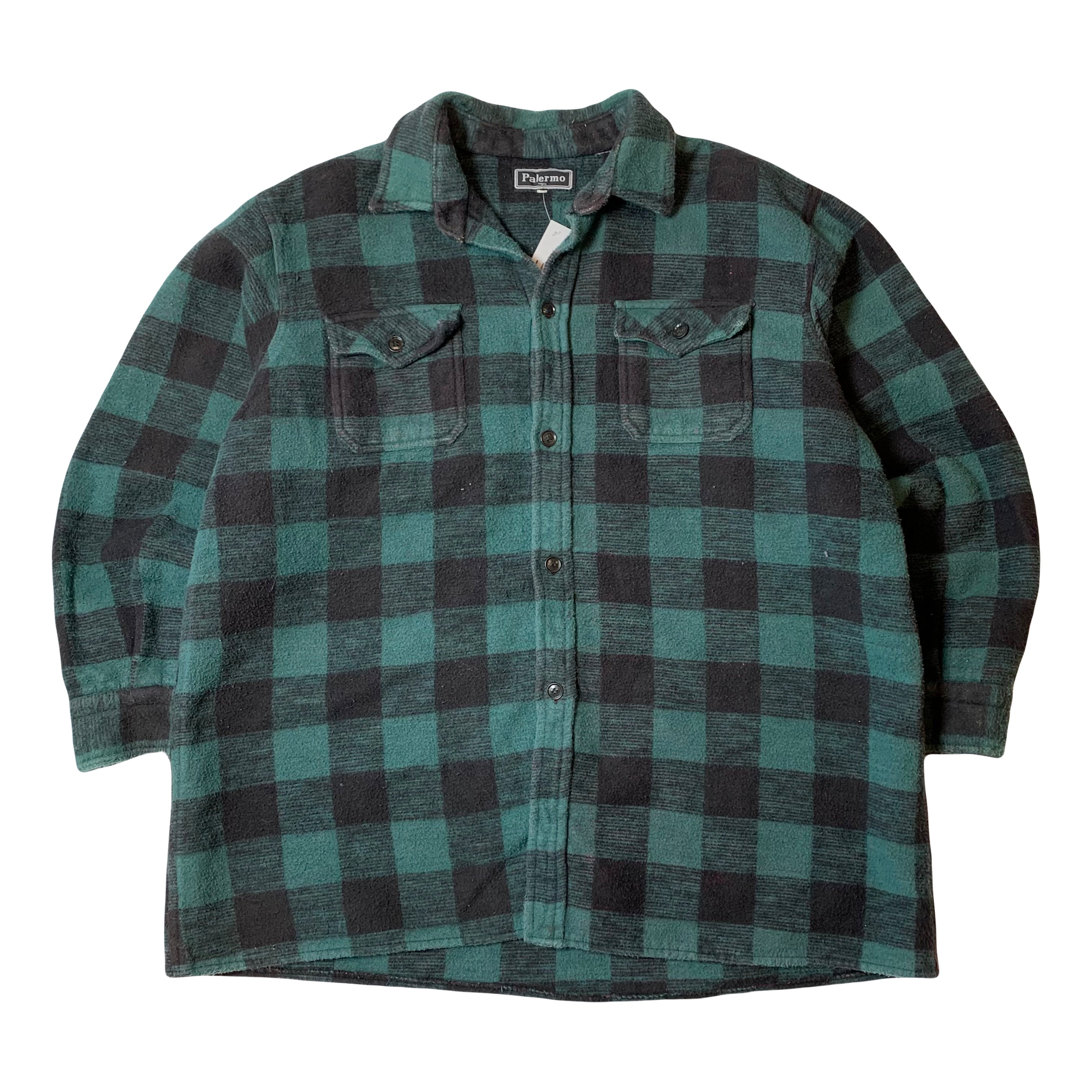 Vintage Palermo Plaid Heavy Button Up Flannel XL