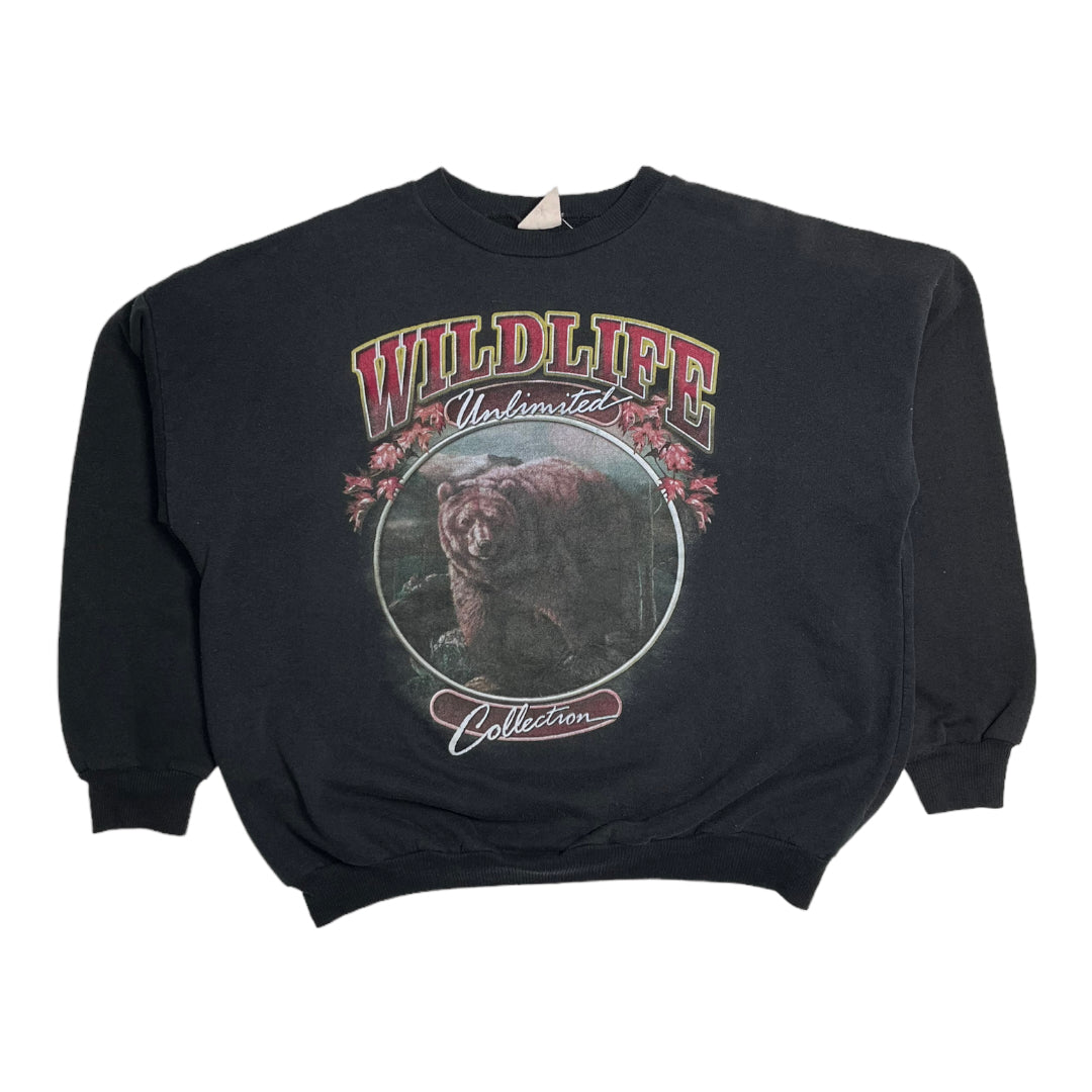 Vintage Wildlife Bear Crewneck L