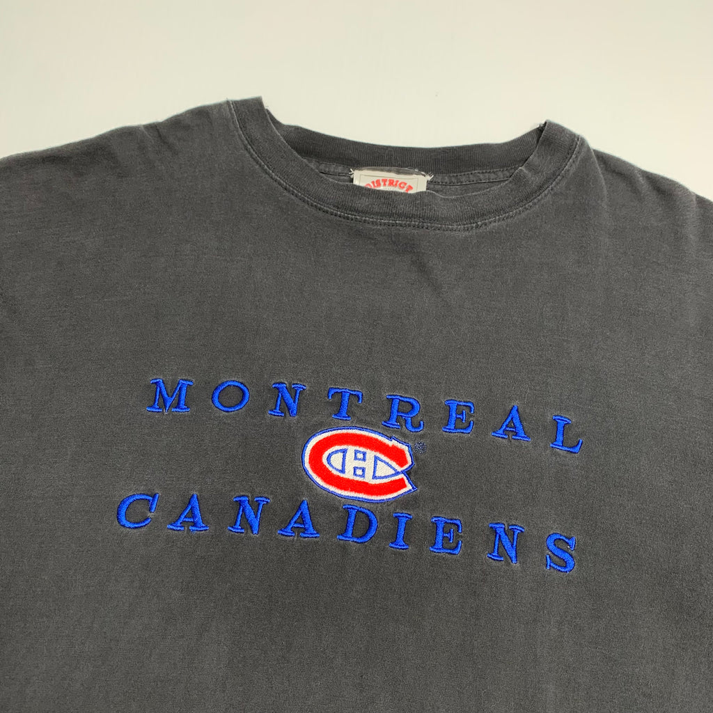 Vintage Montreal Canadiens Embroidered Tee XL