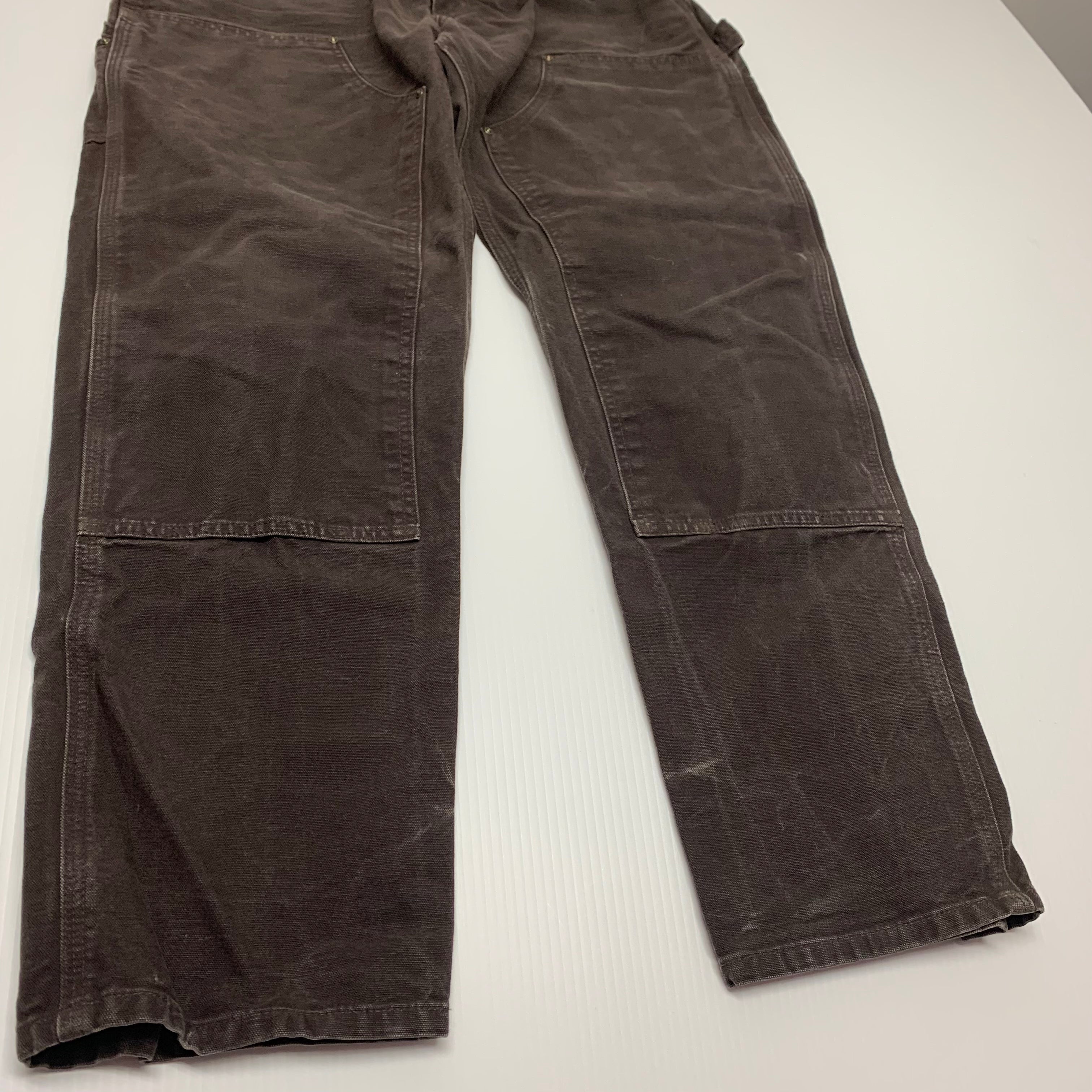 Carhartt Brown Double Knee Denim 34x32 0196